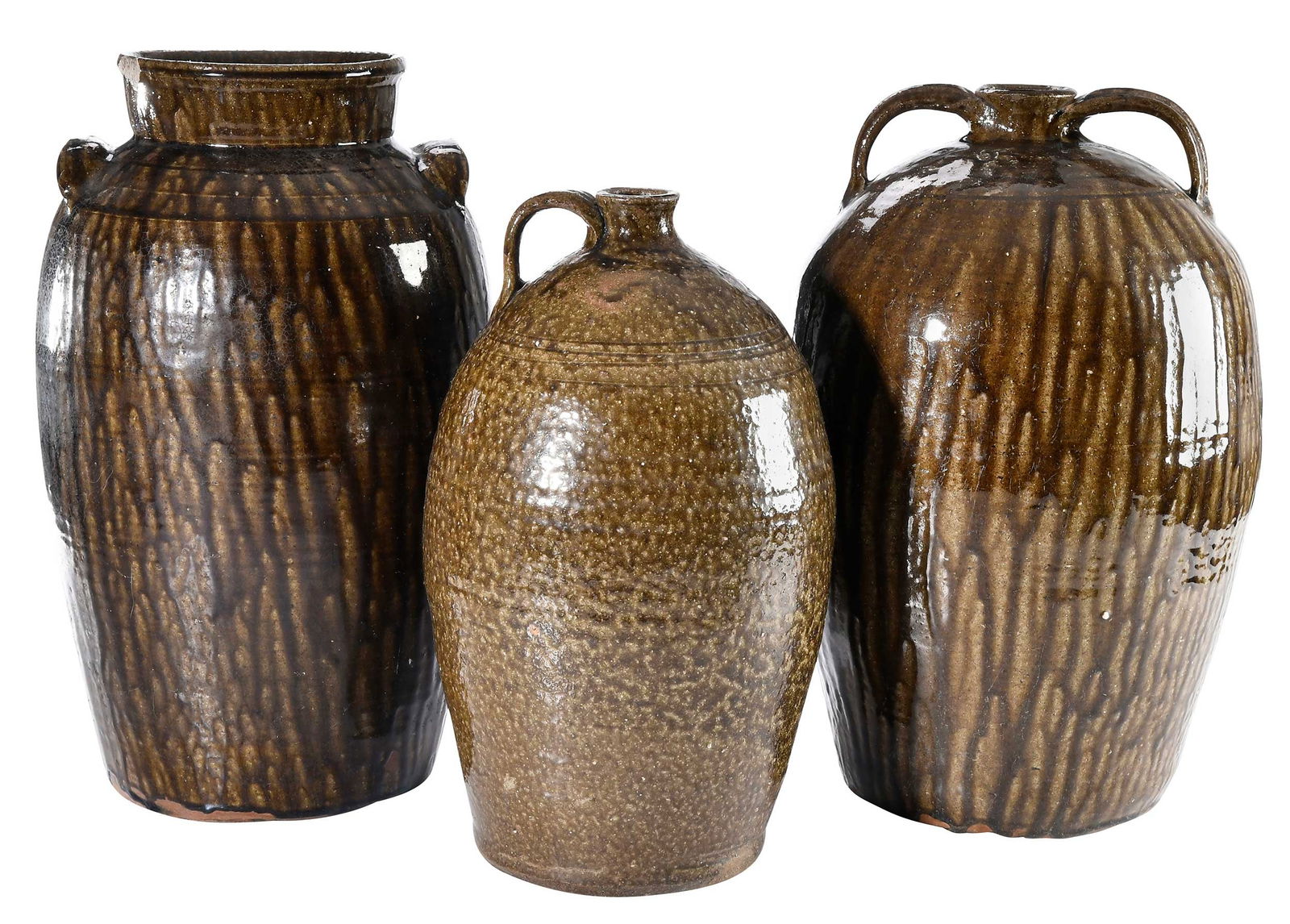 Three Large Catawba Valley North Carolina Stoneware Vessels (1 of 17)