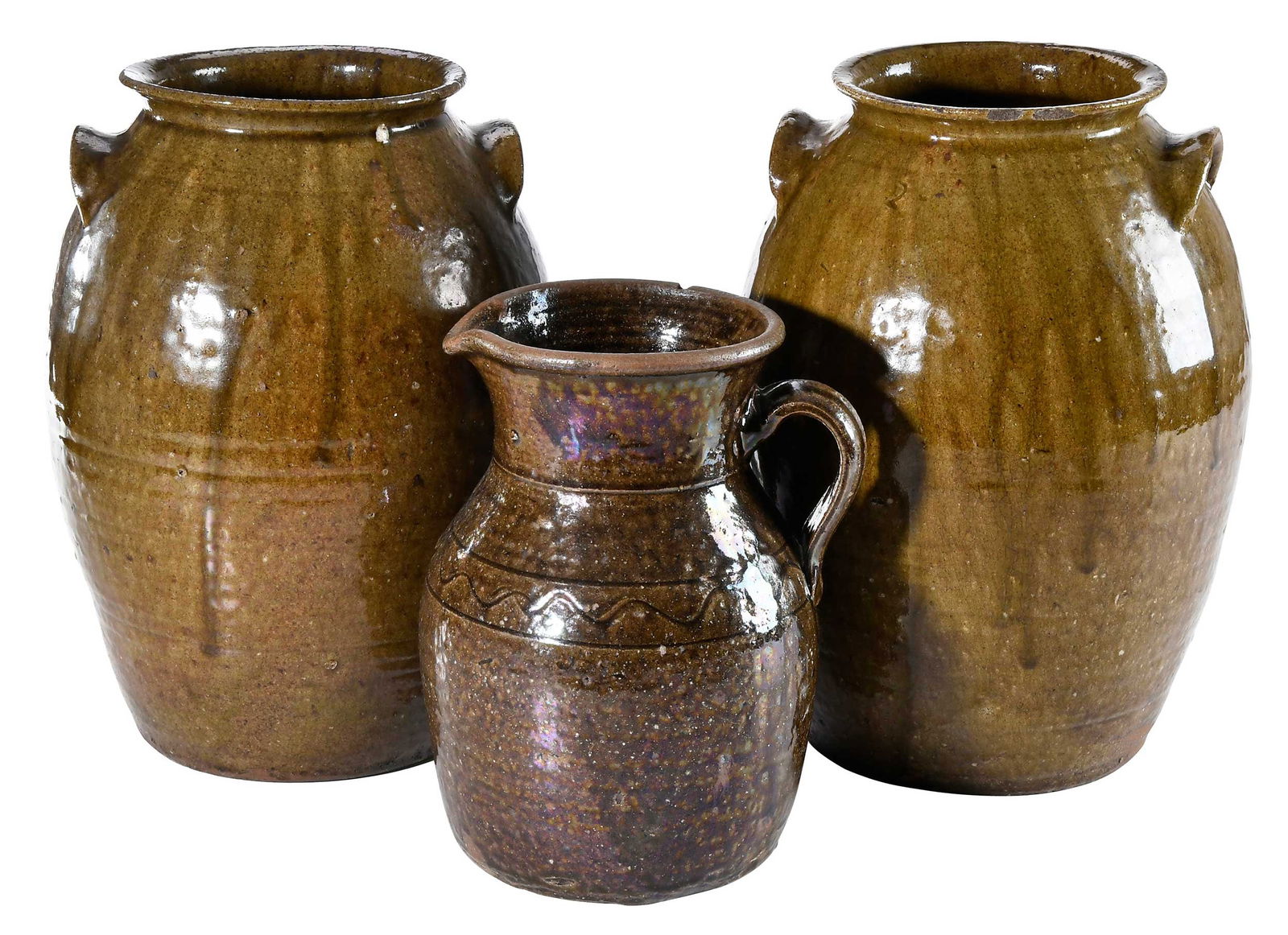 Three Pieces of North Carolina Catawba Valley Pottery (1 of 13)