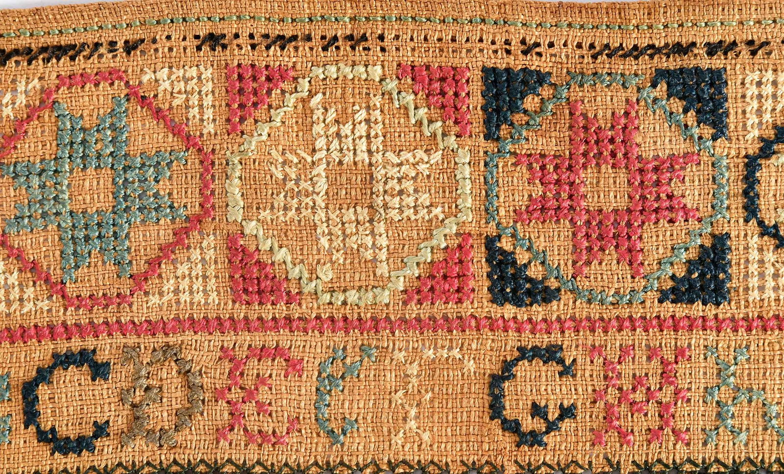 Early American Signed and Dated Marking Needlework Sampler - 5