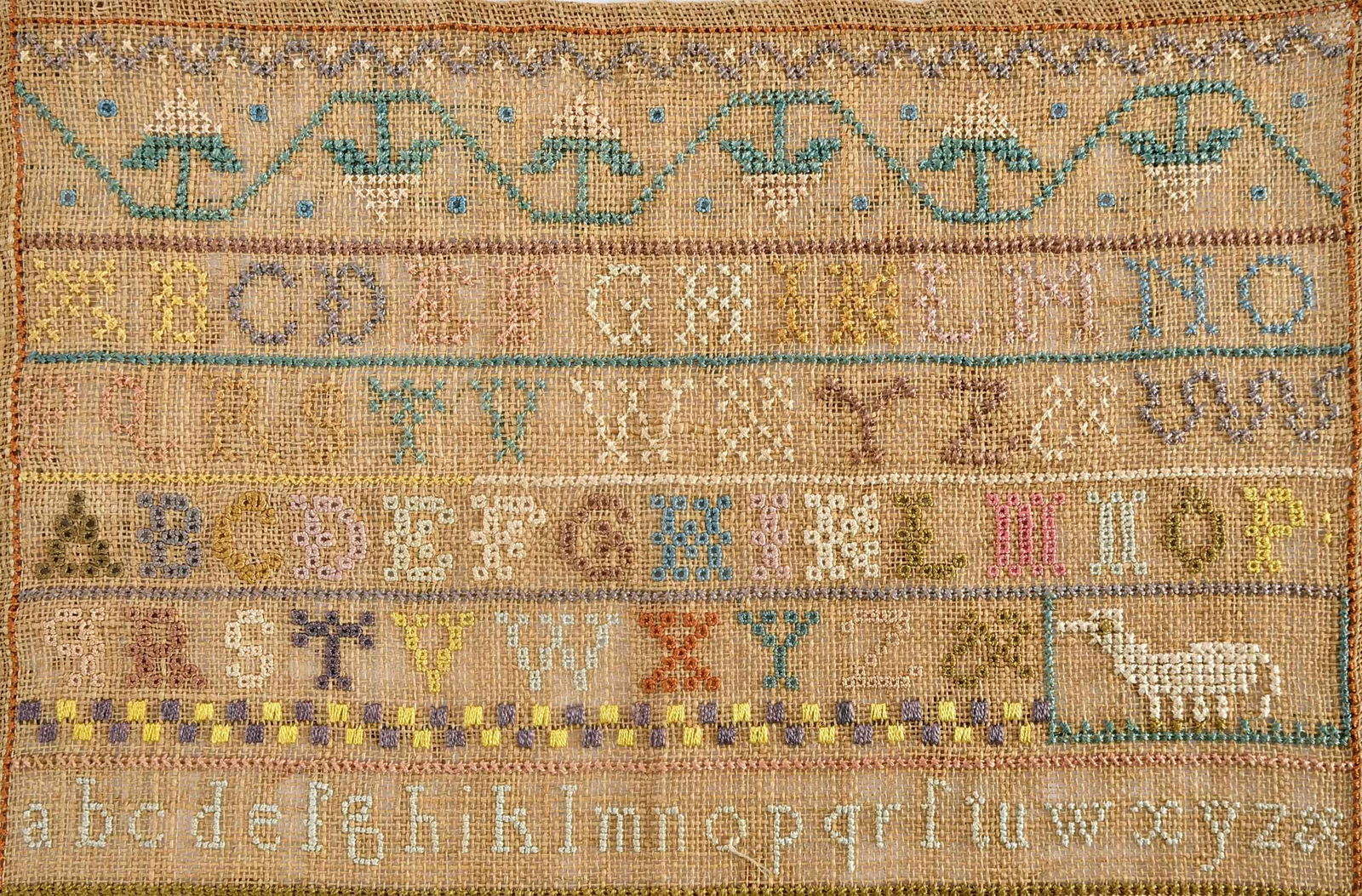 Important Scituate, Massachusetts Signed and Dated Needlework Sampler - 2