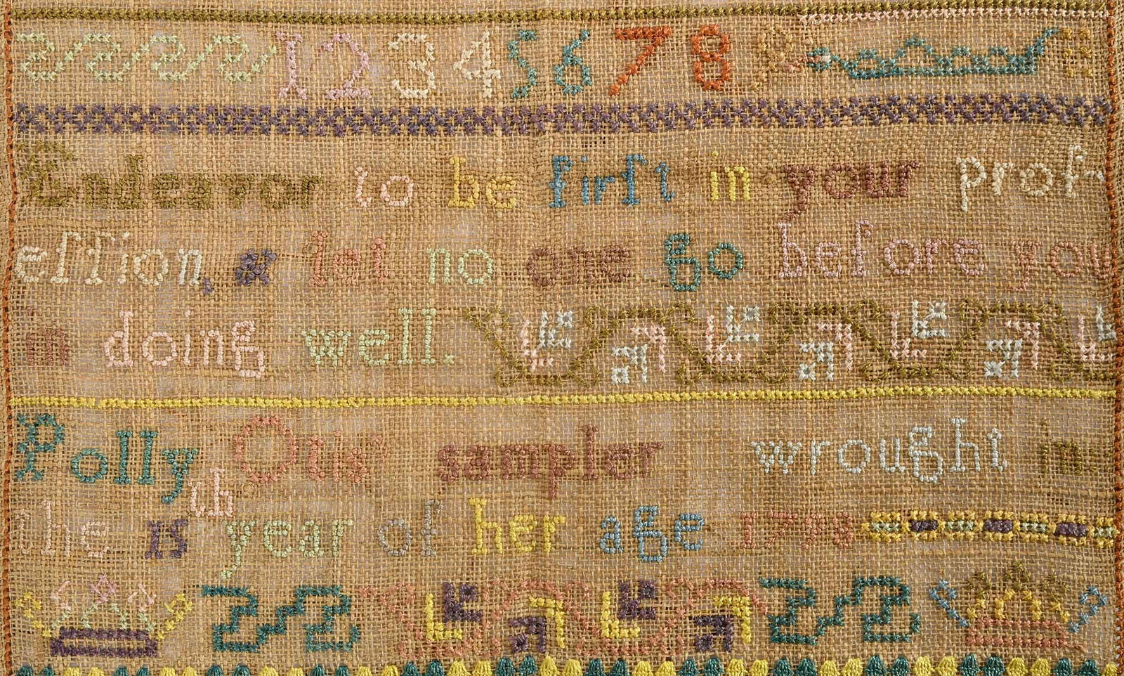 Important Scituate, Massachusetts Signed and Dated Needlework Sampler - 3