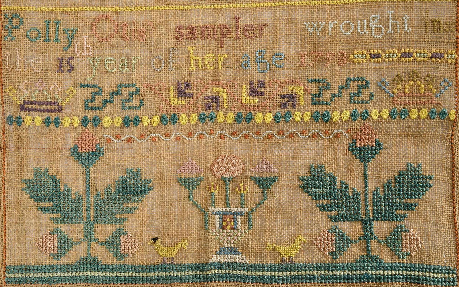 Important Scituate, Massachusetts Signed and Dated Needlework Sampler - 4