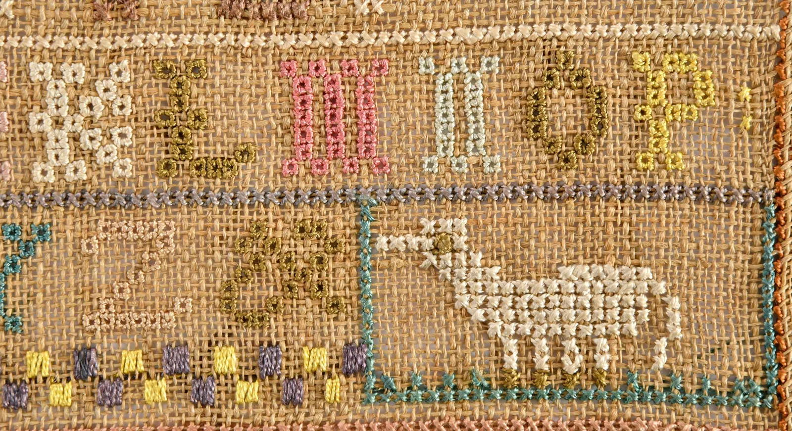 Important Scituate, Massachusetts Signed and Dated Needlework Sampler - 7