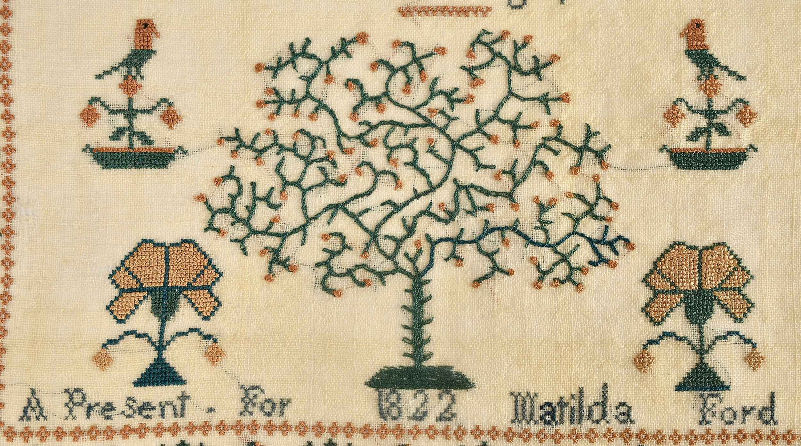 Two American Needlework Samplers - 3