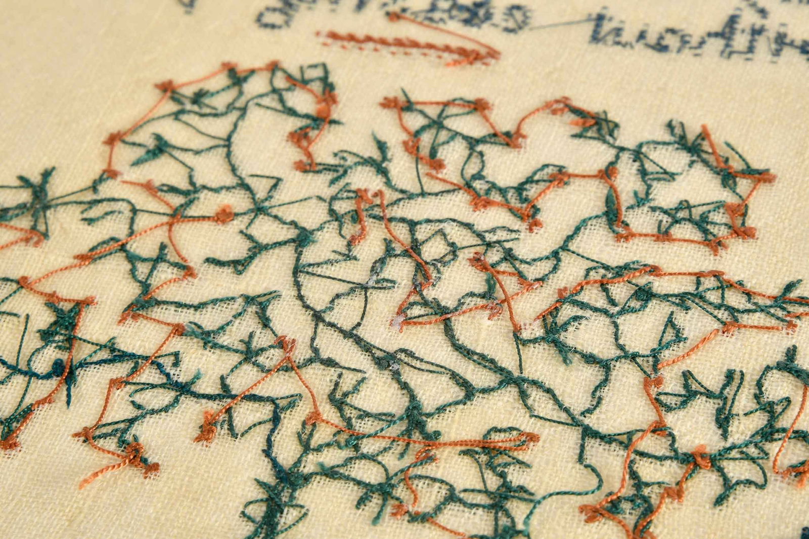 Two American Needlework Samplers - 9