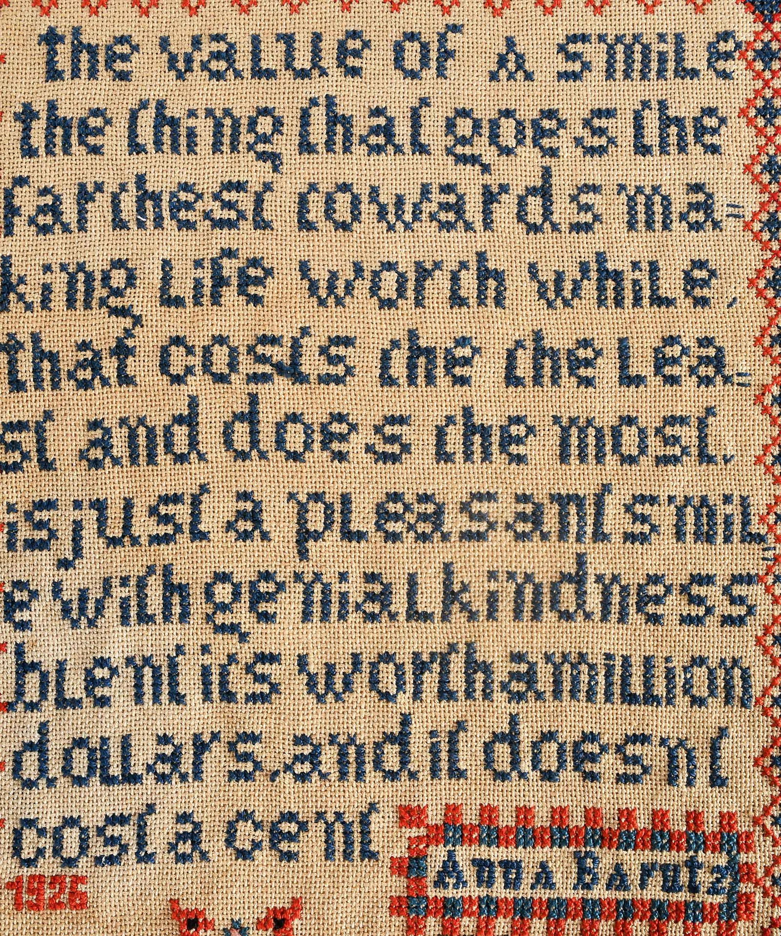 Five Needlework Samplers - 7