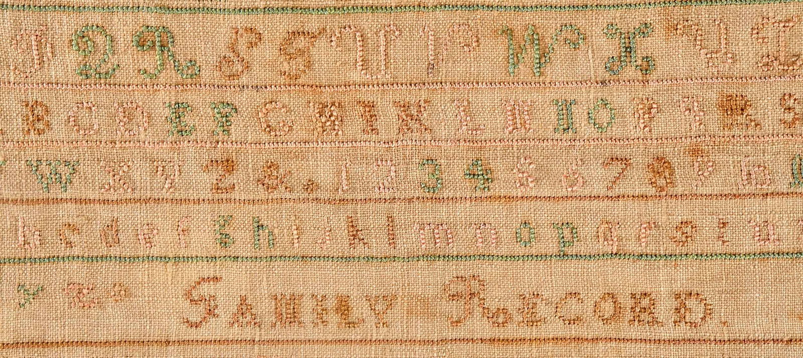 Three American Needlework Samplers - 5