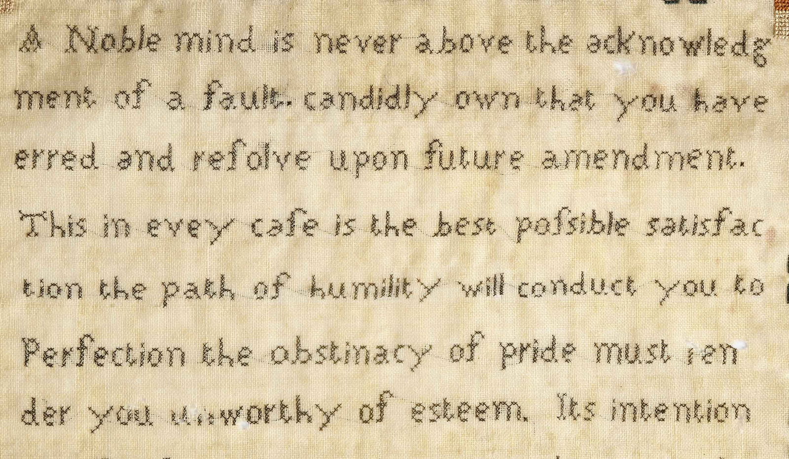 Three American Needlework Samplers - 7