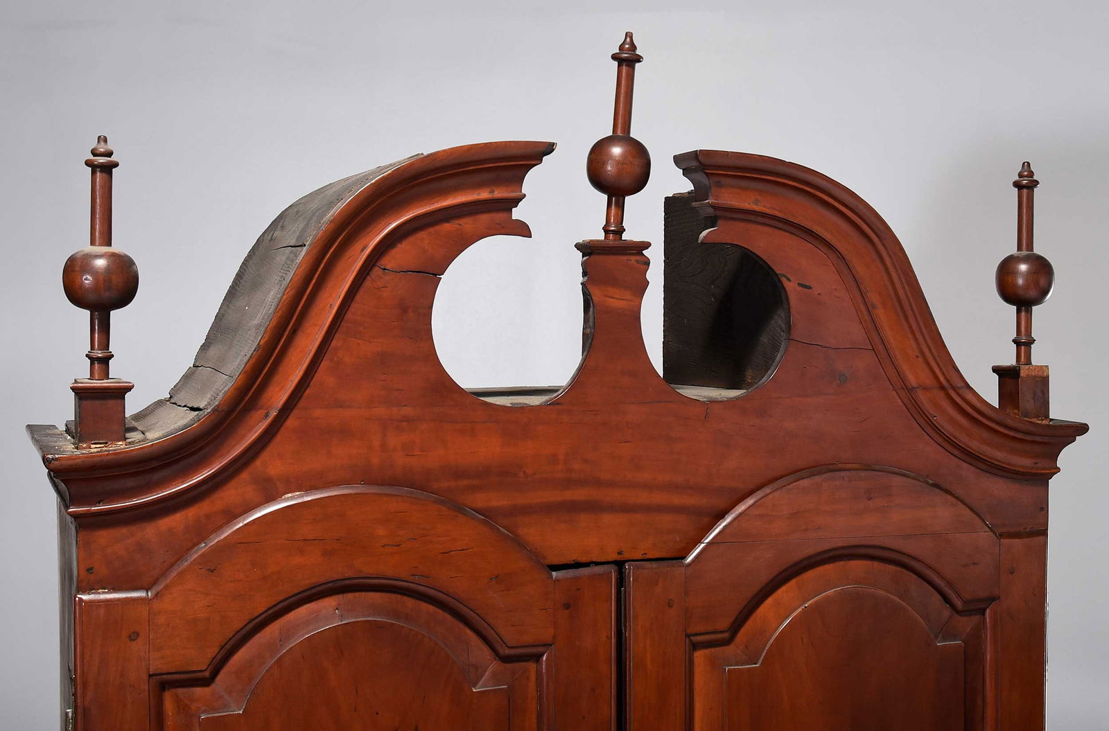 Connecticut Chippendale Cherry Block Front Secretary - 2