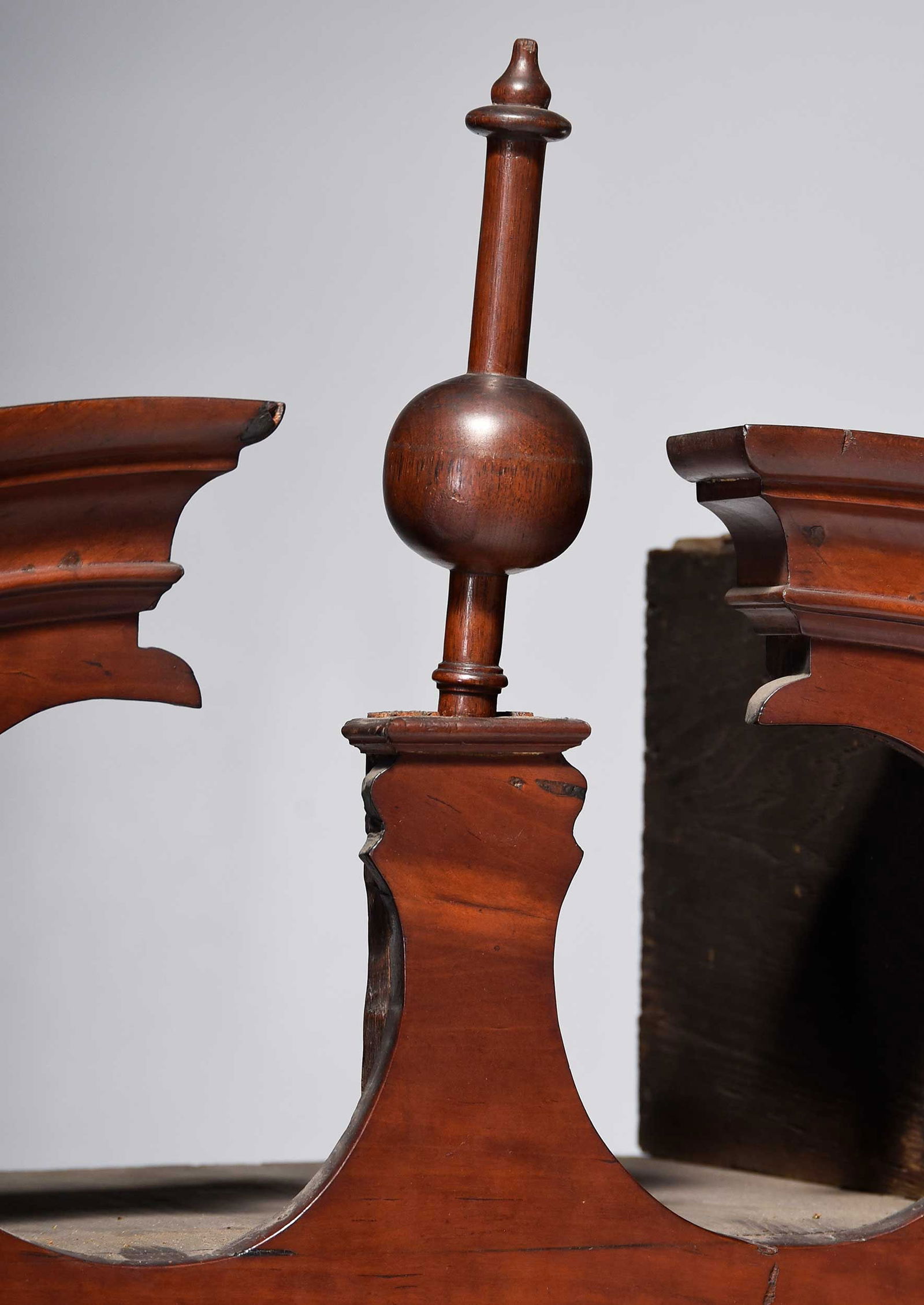 Connecticut Chippendale Cherry Block Front Secretary - 4