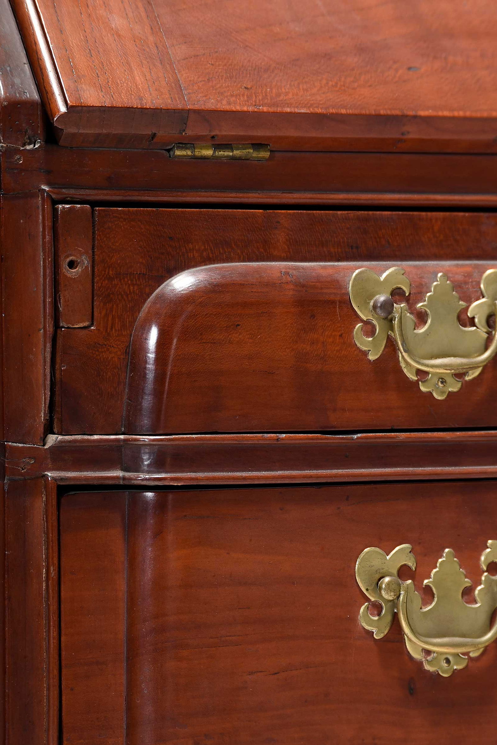 Connecticut Chippendale Cherry Block Front Secretary - 5