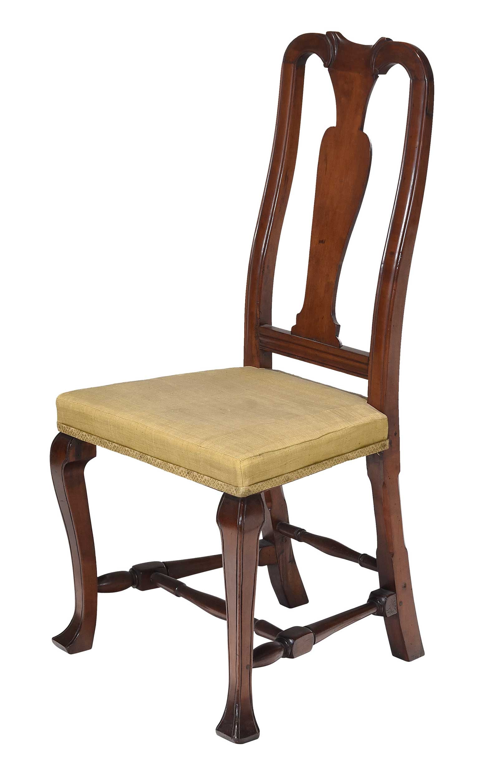 American Queen Anne Carved Cherry Side Chair (1 of 7)