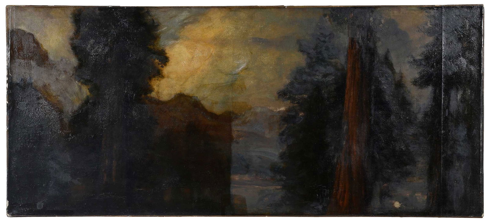 Arthur B. Davies, In the Sierras: (American, 1862-1928)In the Sierras, circa 1905, signed "A.B. Davies" lower left, oil on canvas, 18 x 40 in.; unframedProvenance: Bequest of Lillie P. Bliss; Property from the Brooklyn