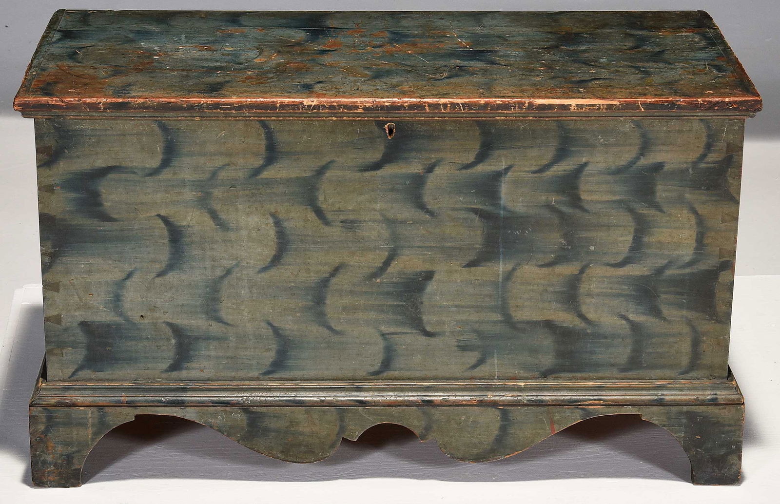 Fine American Folk Art Painted Blanket Chest, Garbisch Provenance - 2