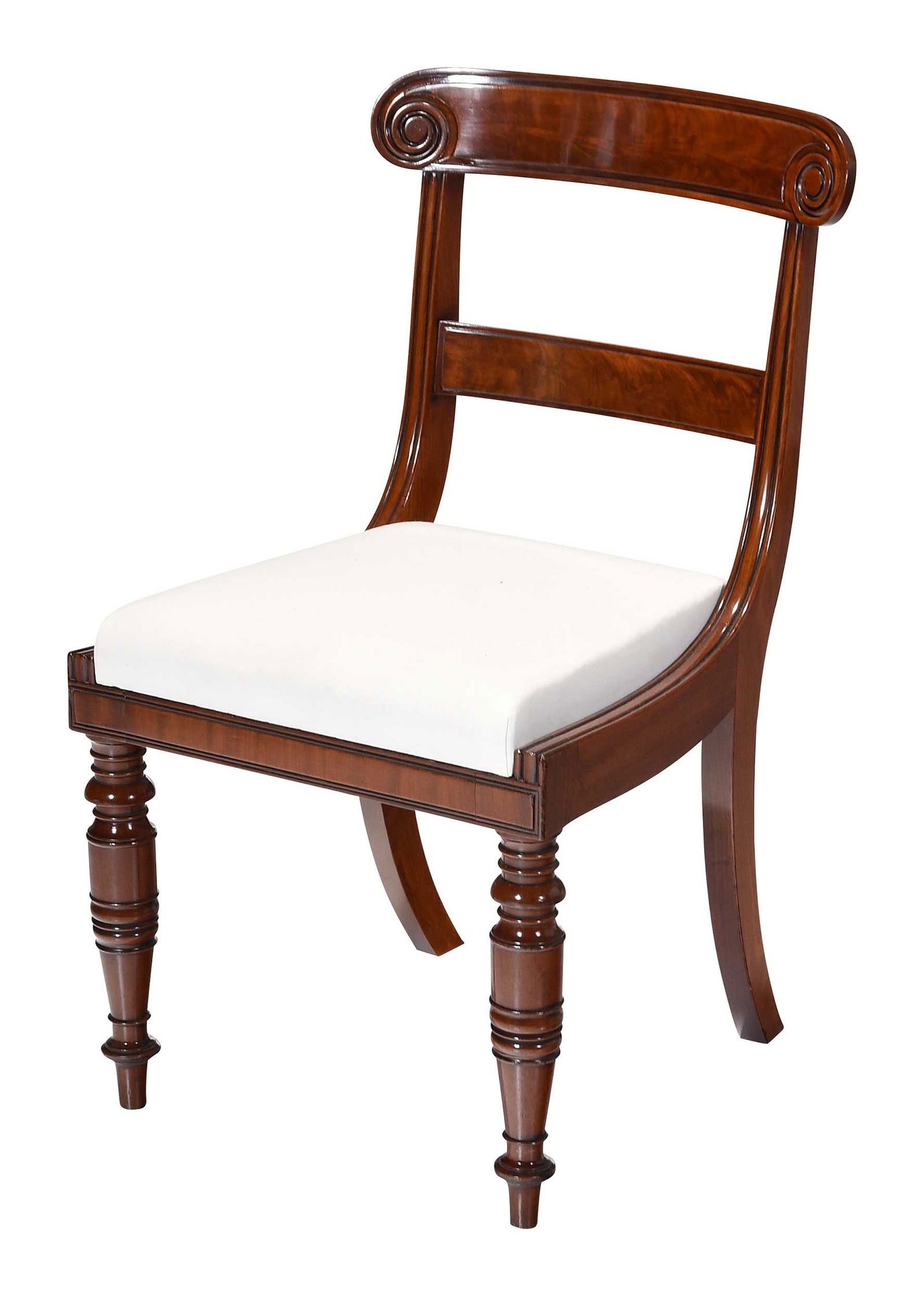 Fine Boston Classical Mahogany Side Chair Attributed to William Hancock (1 of 5)