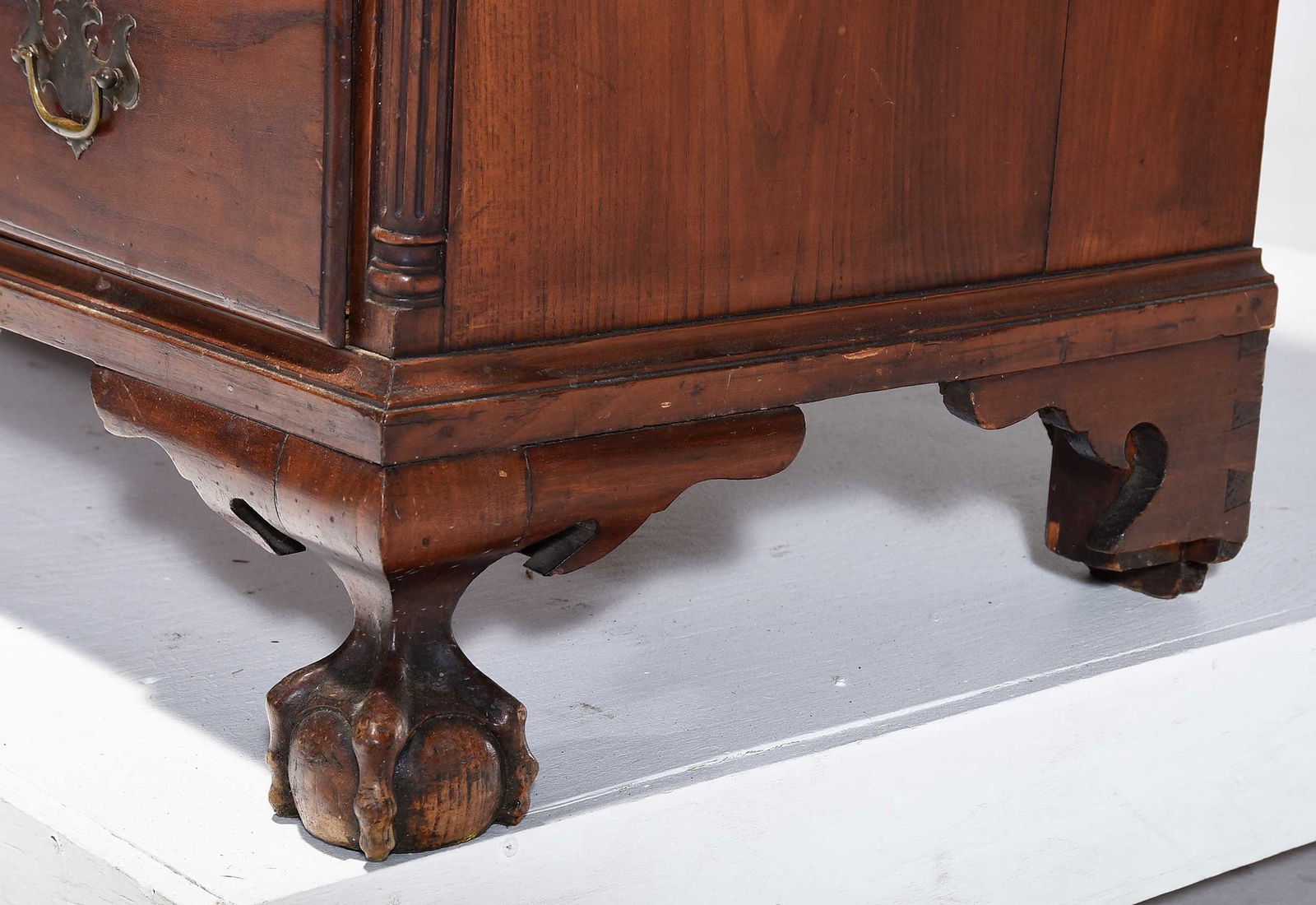 Unusual Chippendale Carved Slant Front Desk - 2