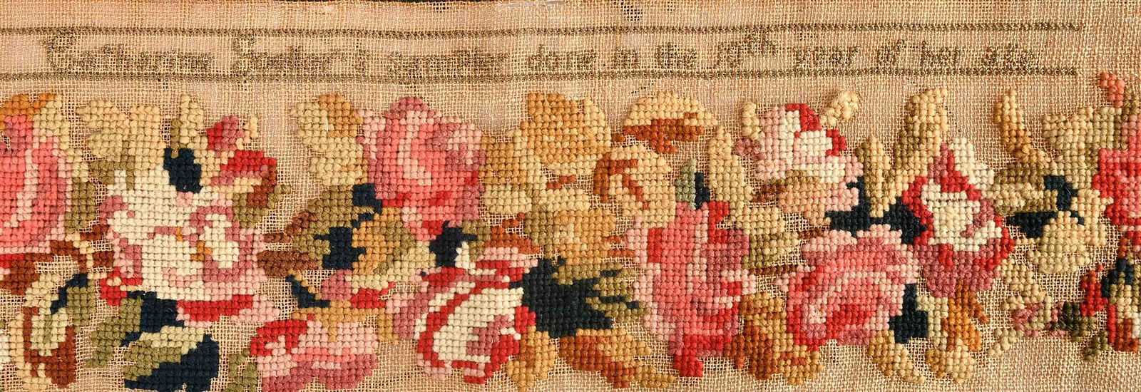 Three American Needlework Samplers - 10