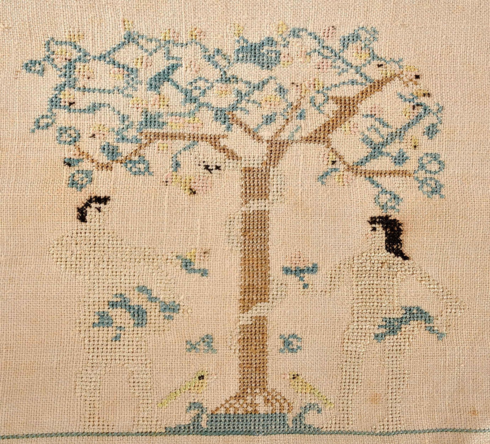 Three American Needlework Samplers - 3