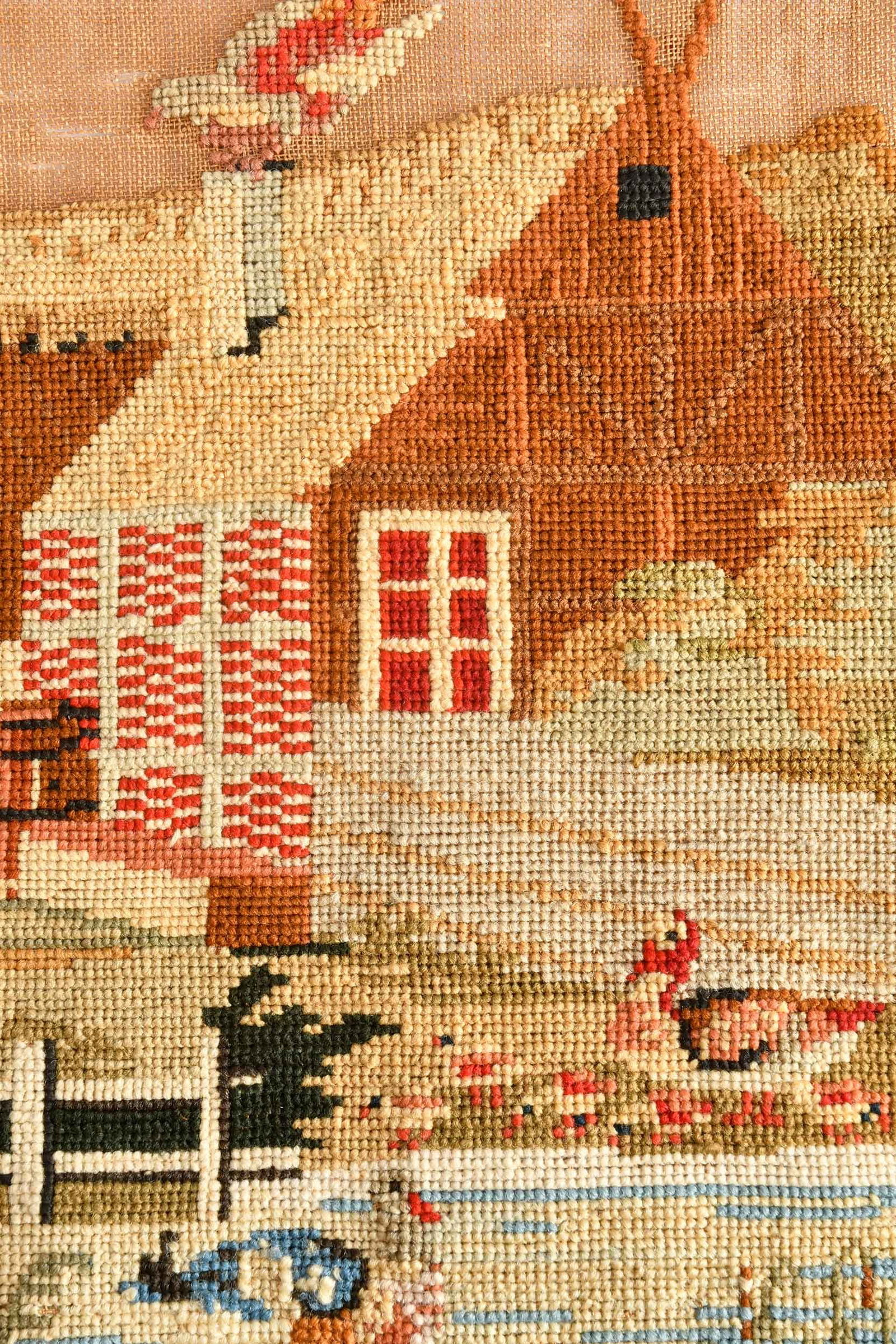 Three American Needlework Samplers - 9