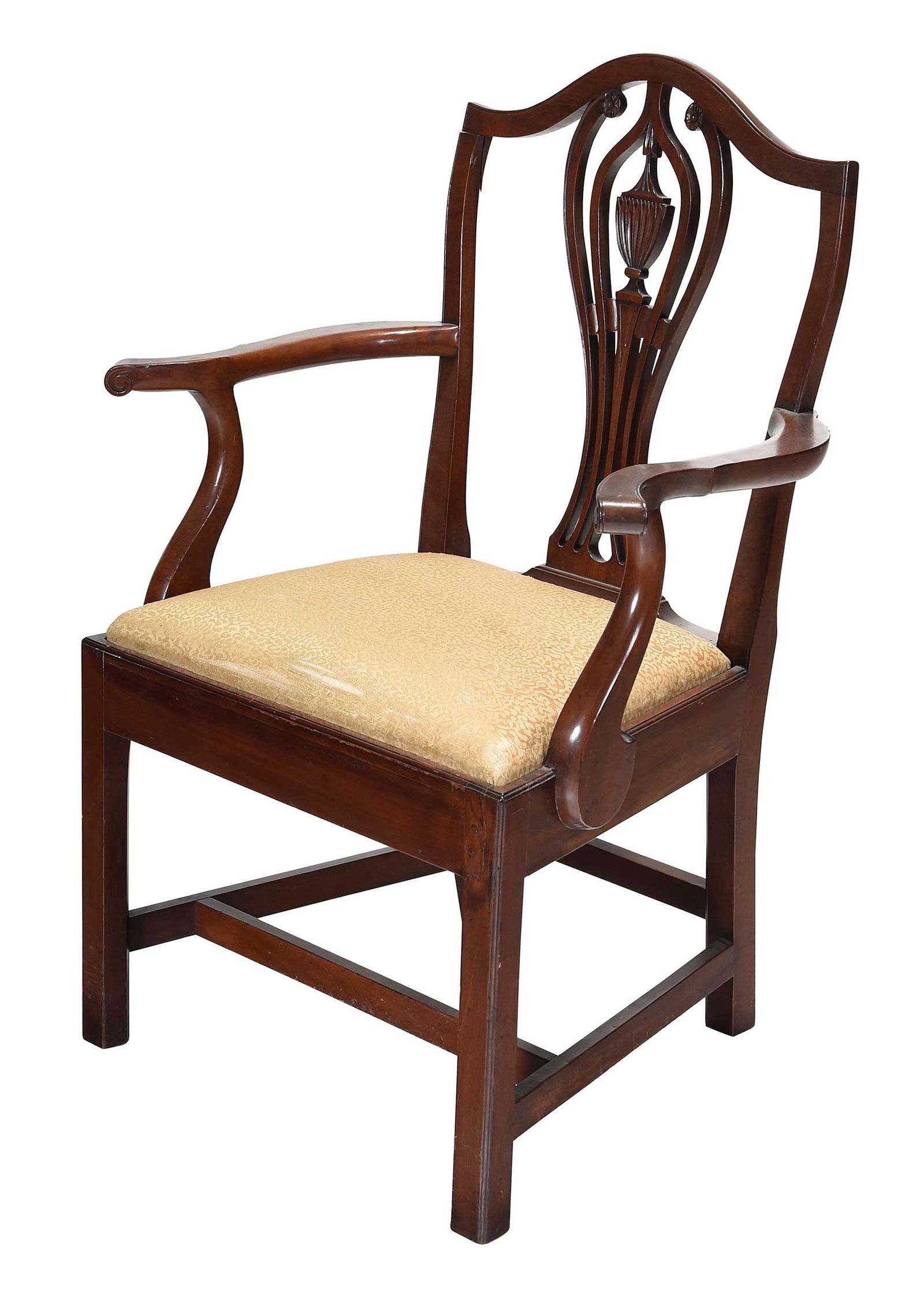 New England Federal Carved Mahogany Armchair (1 of 9)