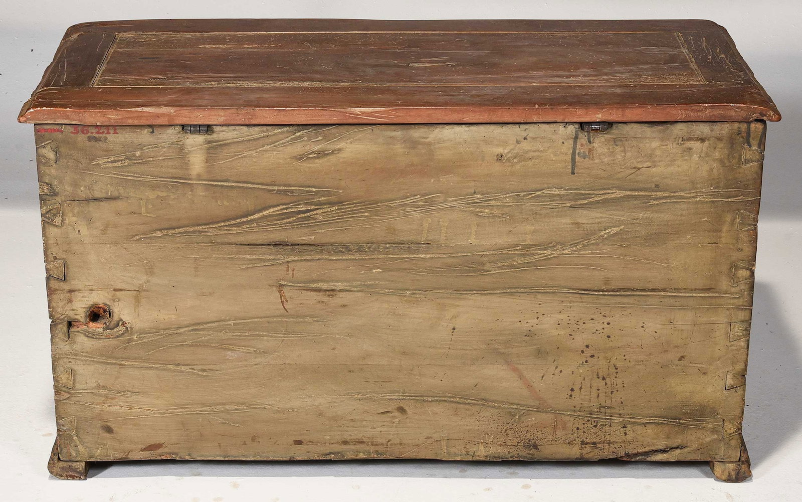 Rare Gothic Tracery Carved and Iron Mounted Coffer - 18