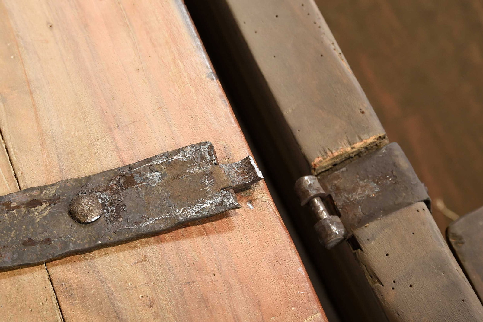 Rare Gothic Tracery Carved and Iron Mounted Coffer - 9