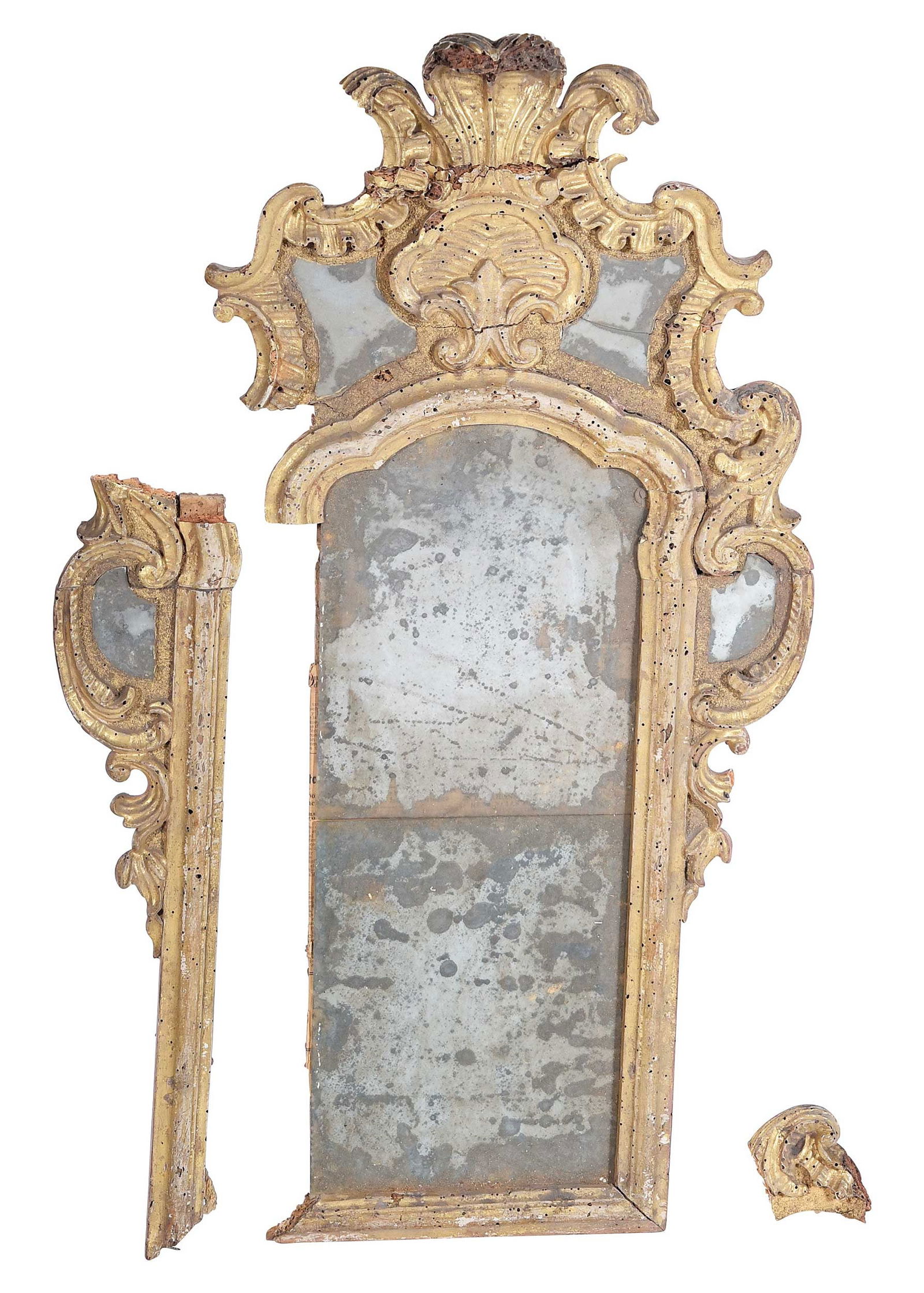 Spanish Colonial Carved and Gilt Mirror (1 of 6)