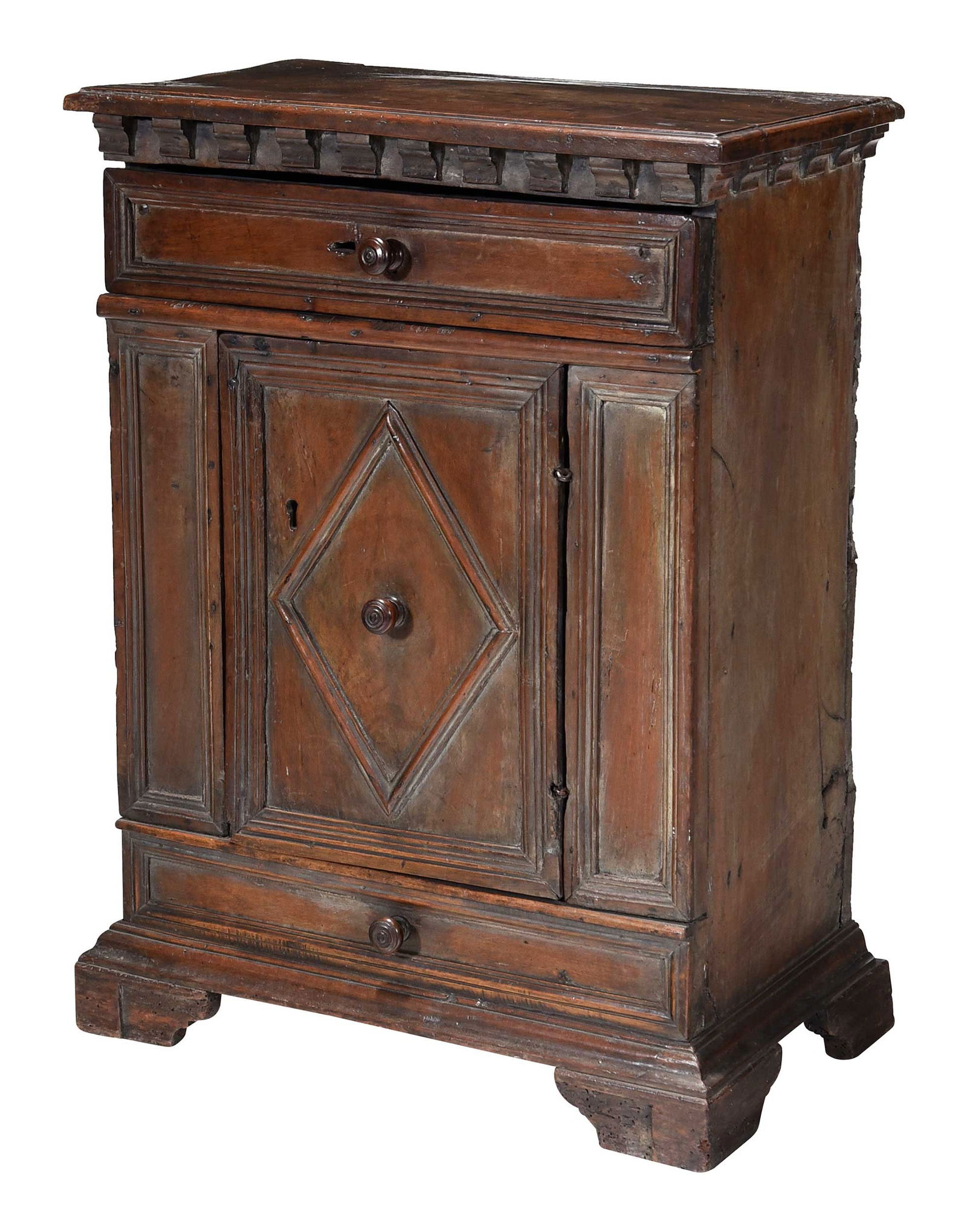 Italian Baroque Carved Walnut Credenza (1 of 8)