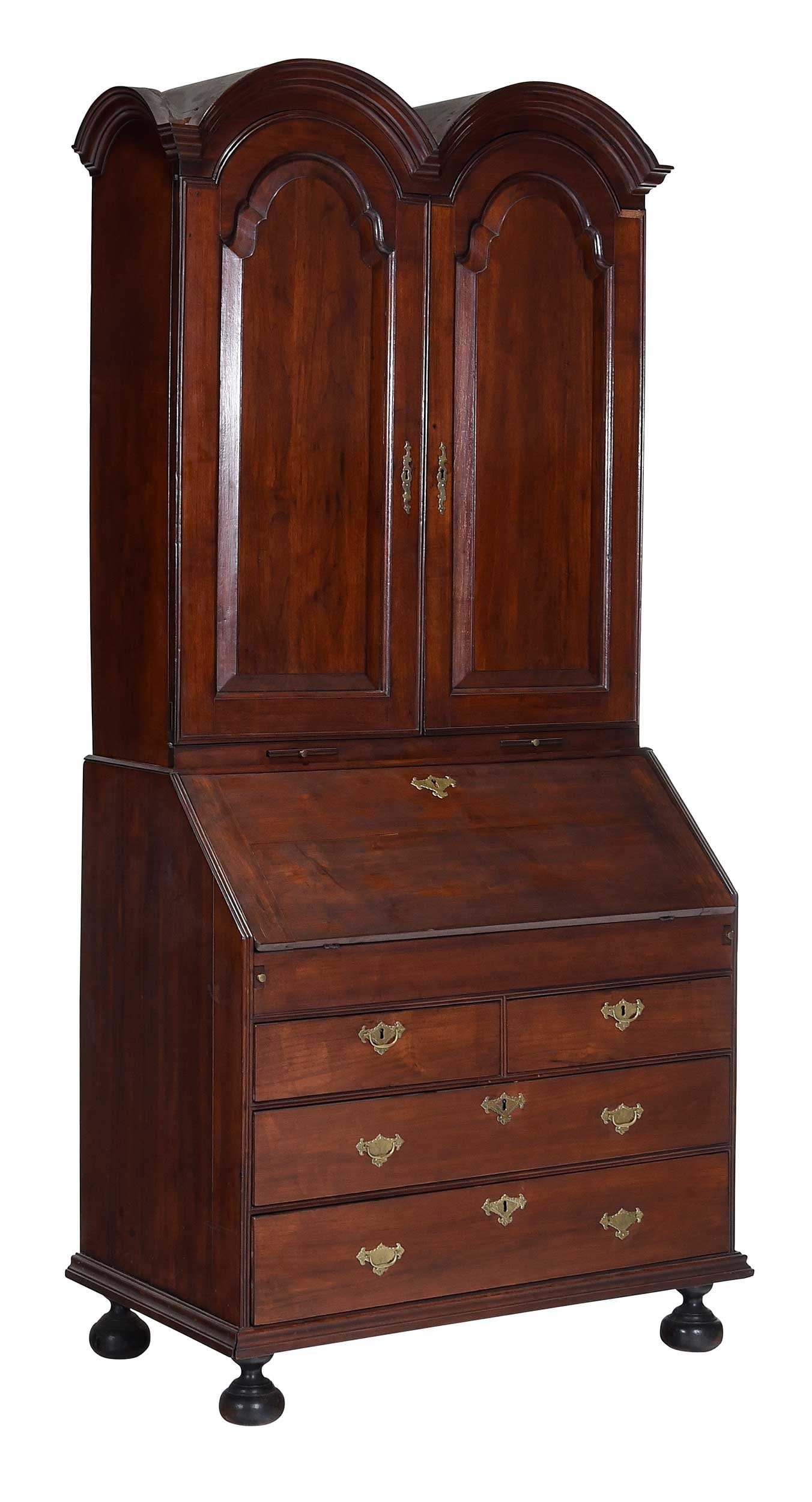 Fine William and Mary Walnut Double Arch Secretary, Luke Vincent Lockwood Provenance (1 of 17)