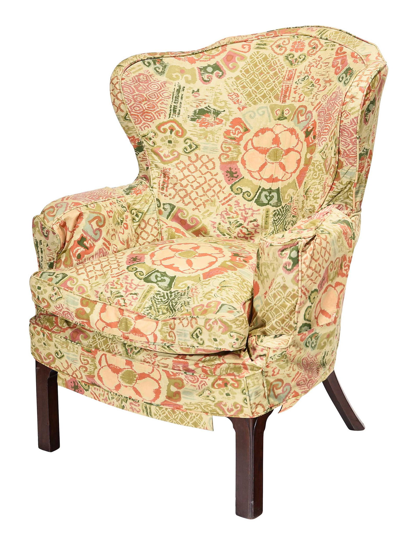 George III Mahogany Barrel Back Easy Chair (1 of 6)