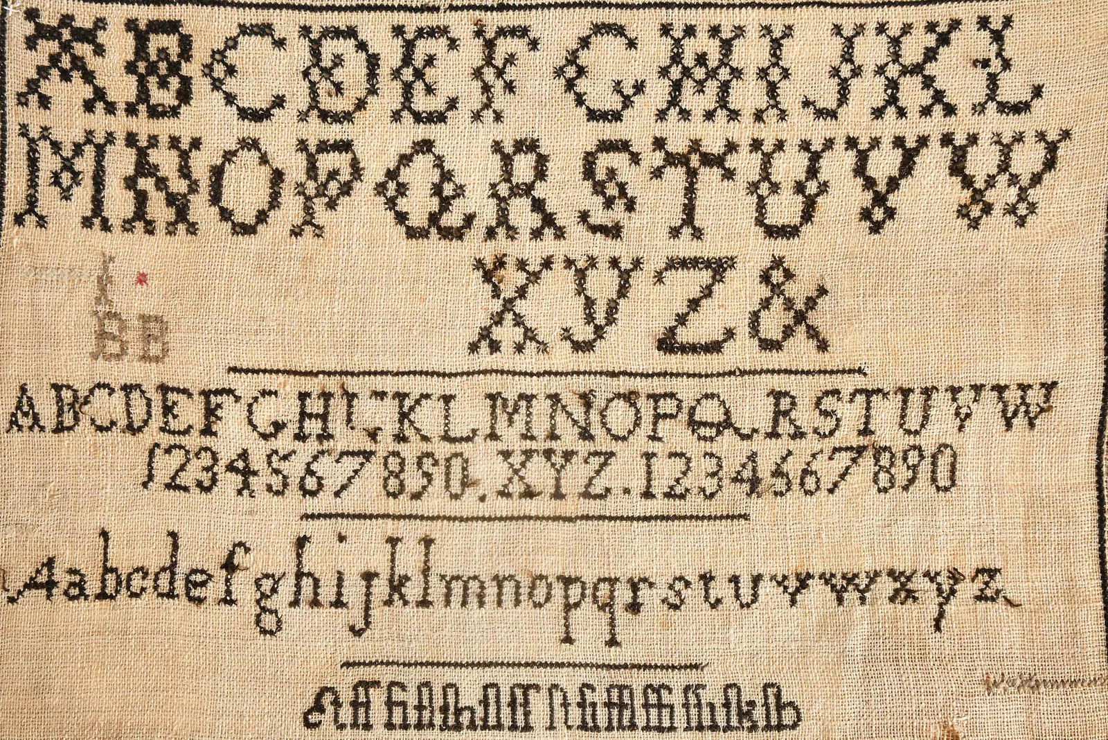 Two Signed and Dated Irish Needlework Samplers - 6