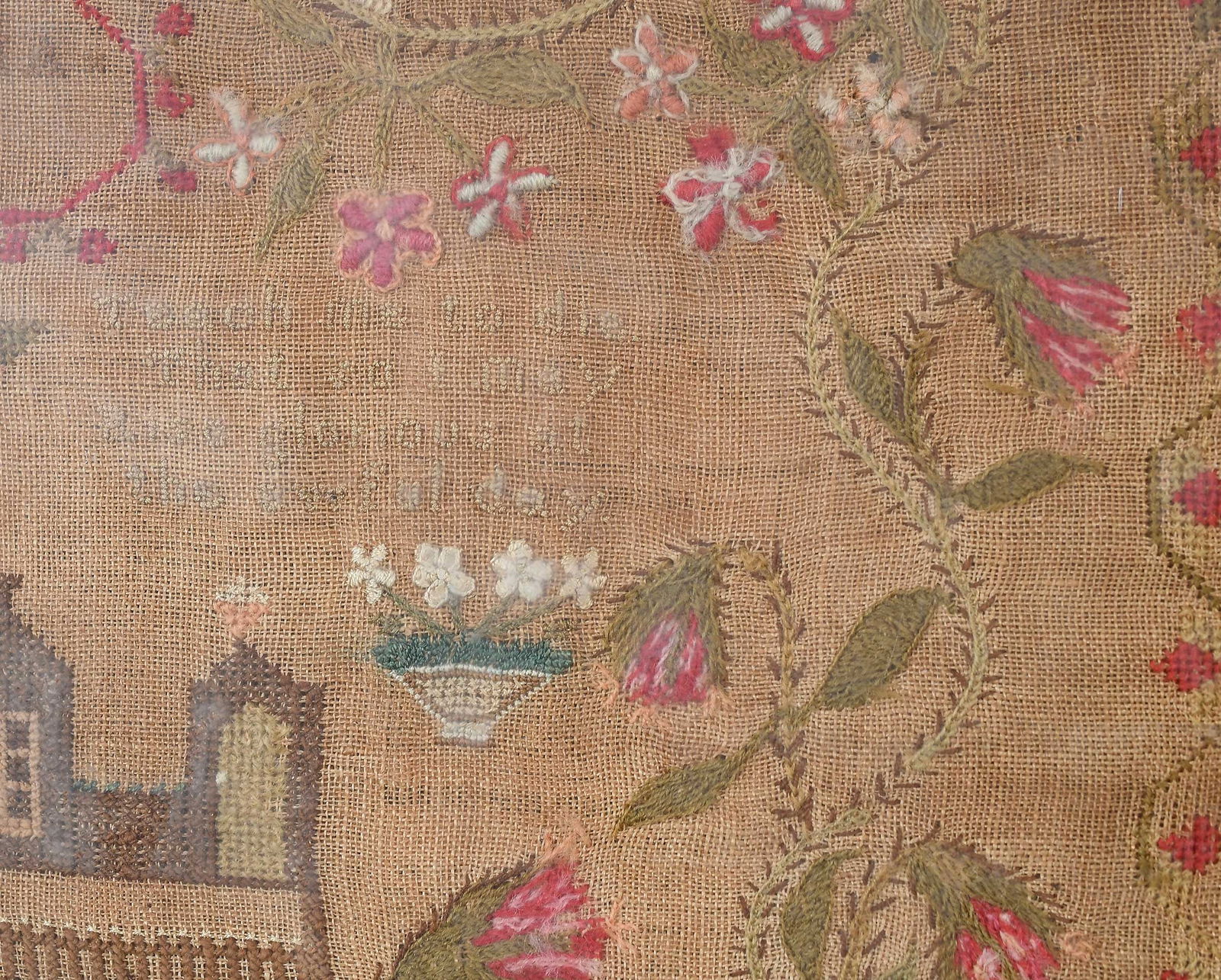 Two Framed British Needlework Samplers - 11