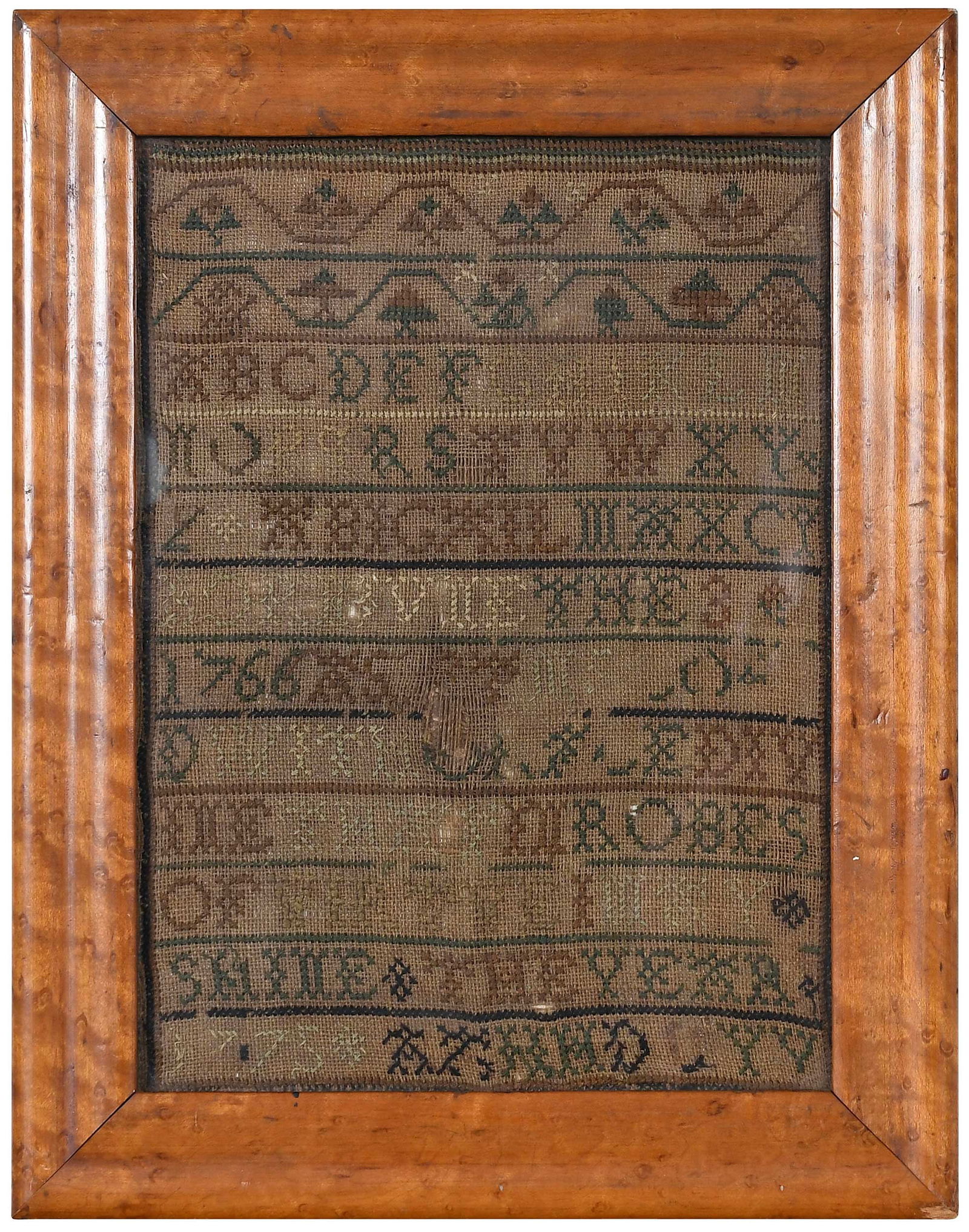 Two Framed British Needlework Samplers - 2