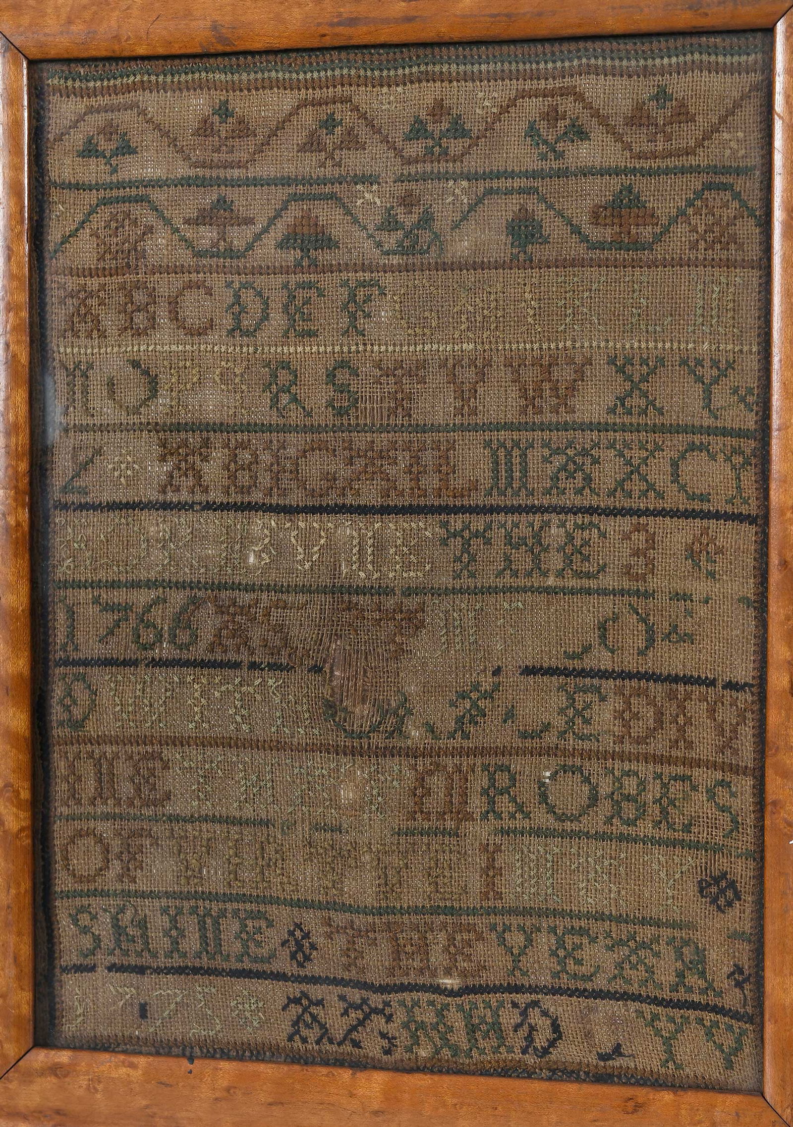 Two Framed British Needlework Samplers - 4