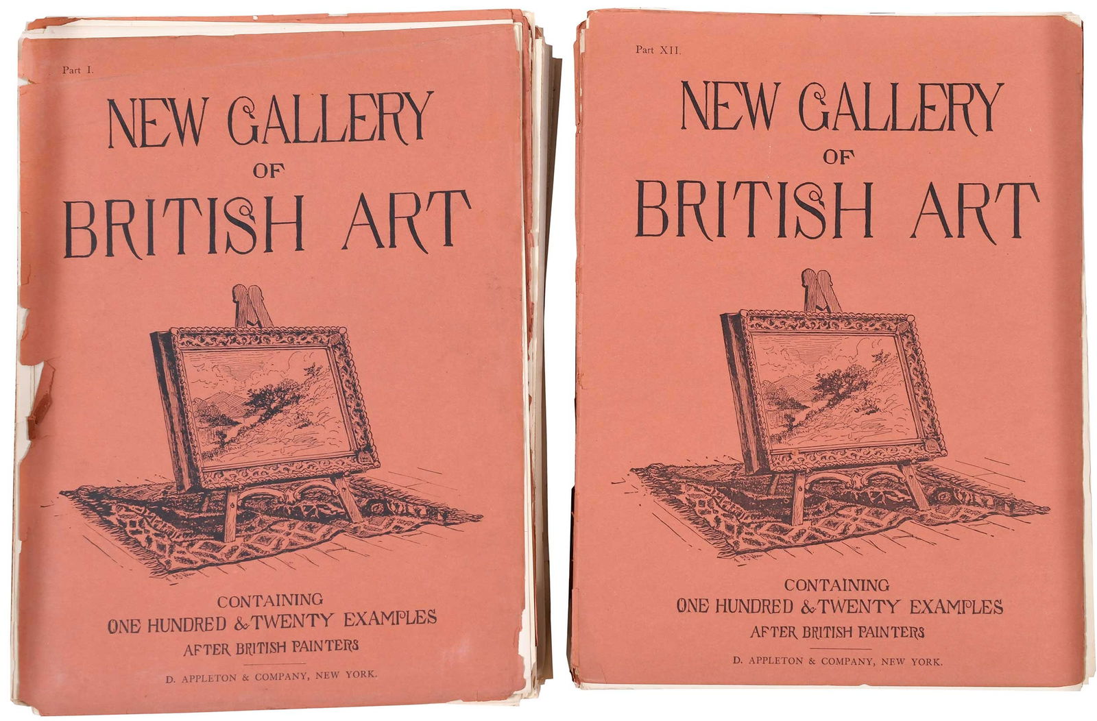 The New Gallery of British Art, 178 Engravings in Parts: (19th century)The New Gallery of British art; containing one hundred and twenty-one engravings on steel, from the works of distinguished British painters, 1883, D. Appleton & Co., New York, as issued