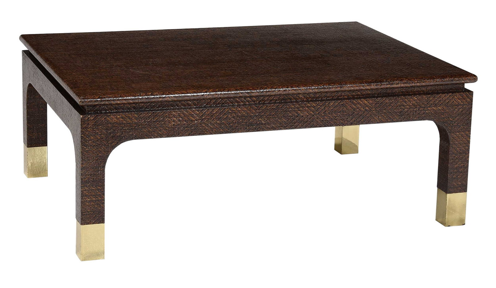 Hollywood Regency Chinoiserie Harrison Van Horn Raffia Coffee Table (1 of 6)