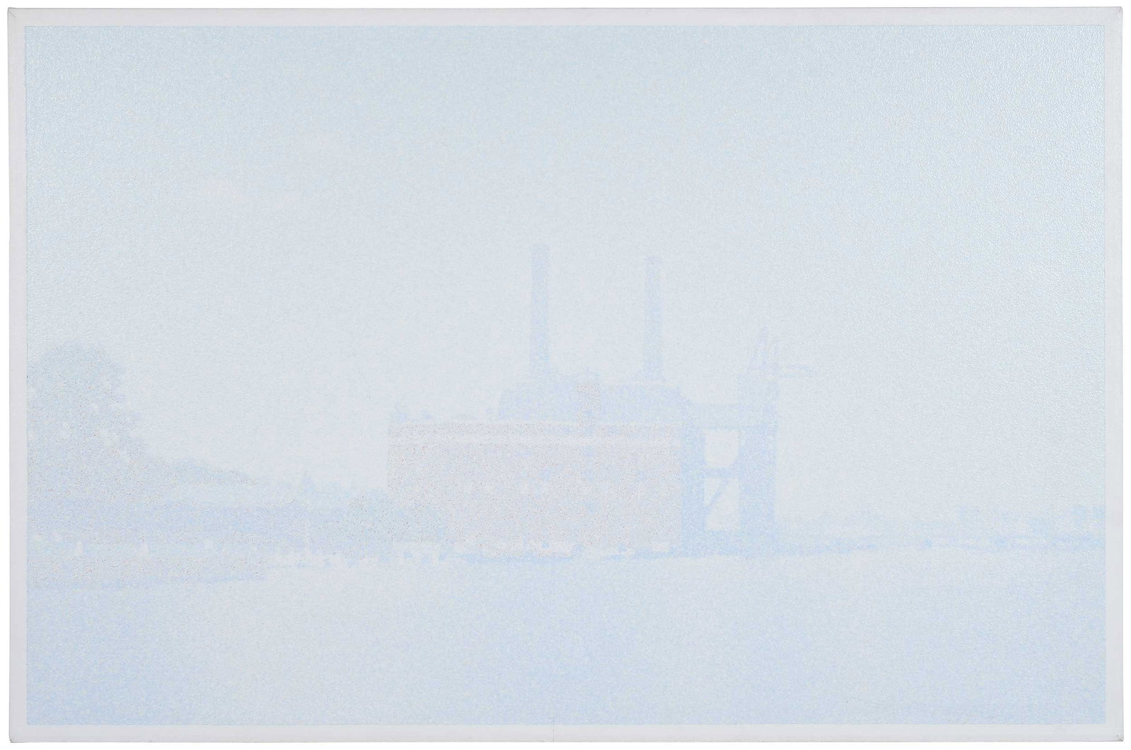 Han Hsiang-Ning (H.N. Han): (New York/China, born 1939)Power House from Circle Line, 1971, acrylic on canvas, 40-1/4 x 60 in.; gallery wrap stretcherProvenance: OK Harris, New York, purchased May 18, 1977 for $2,600 (label