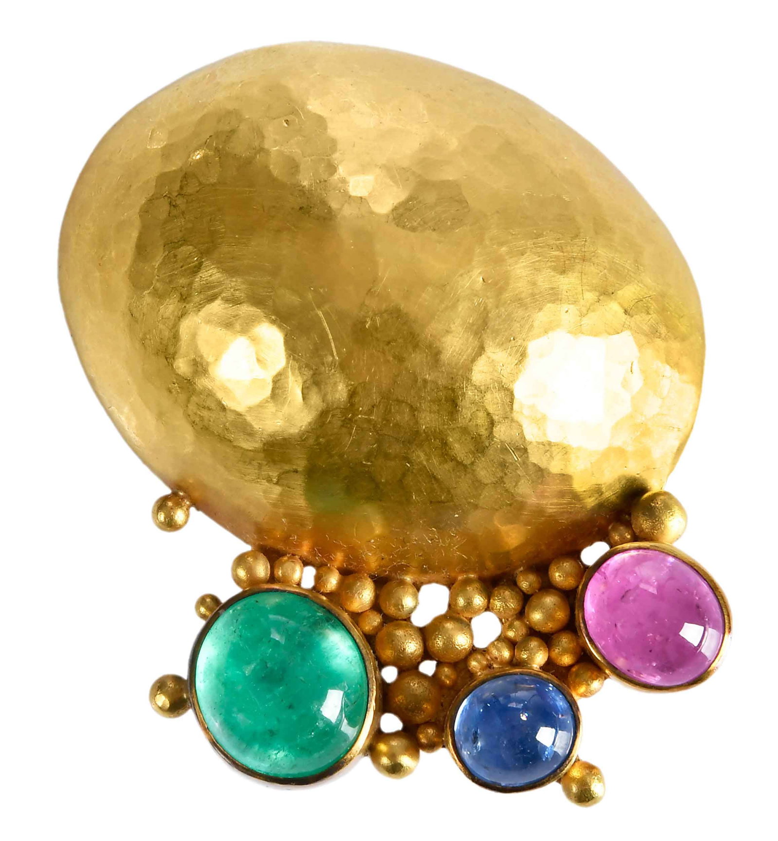 18kt. and 22kt. Maija Neimanis Colored Gemstone Brooch (1 of 5)