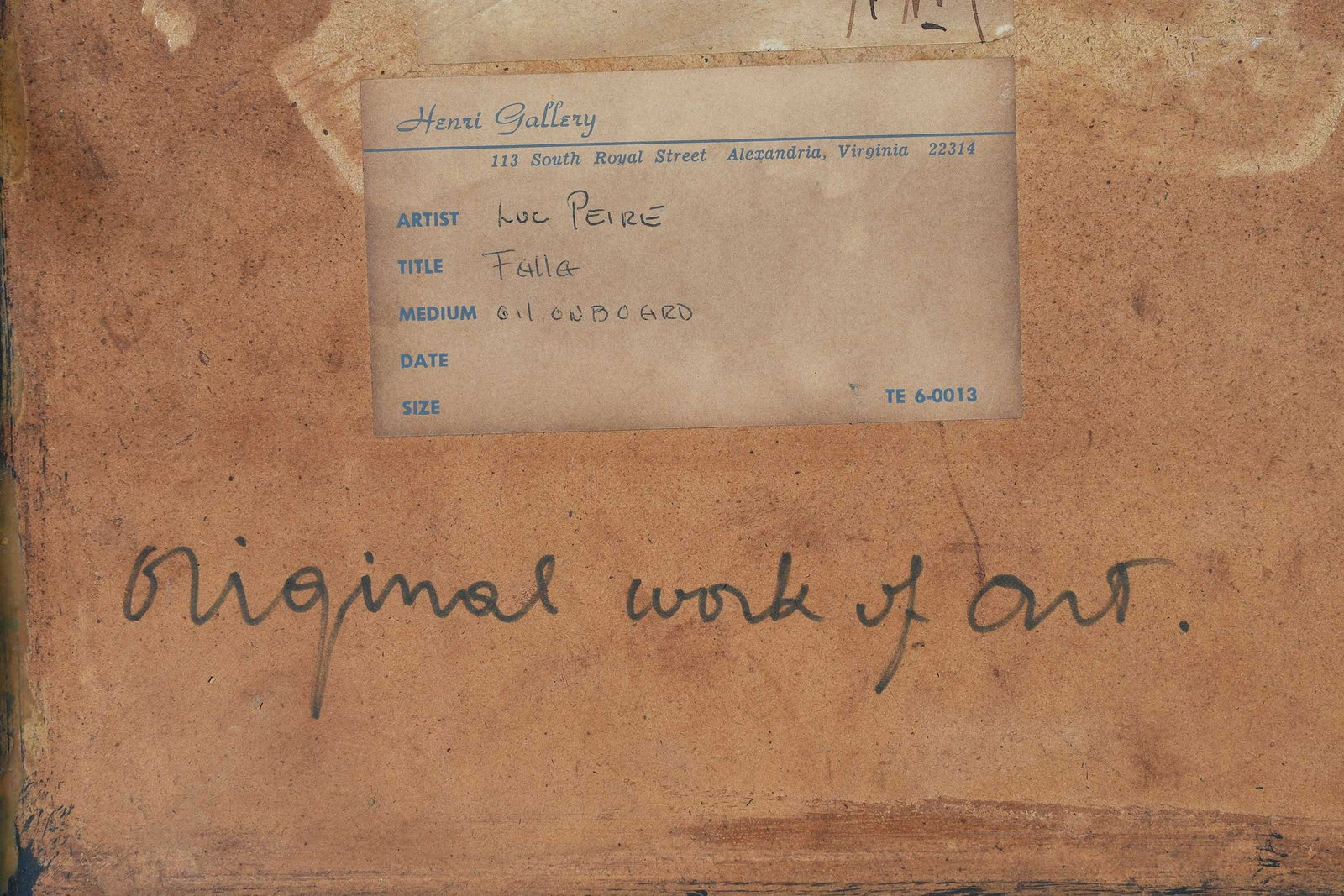 Luc Peire, Falla - 8