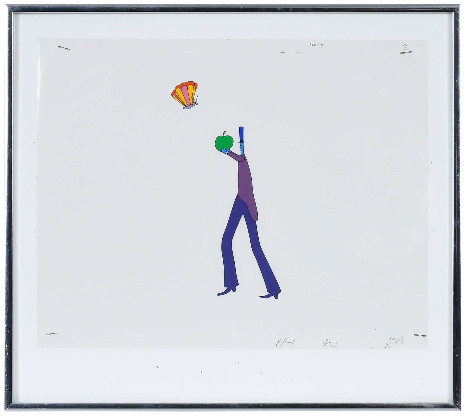 Original Animation Cel for The Beatles Yellow Submarine (1 of 5)