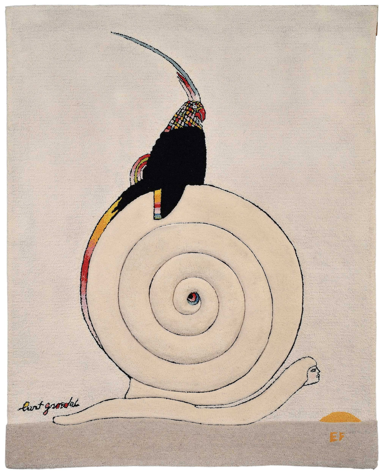 Burt Groedel Wool Tapestry or Rug for Edward Fields, I've Grown Accustomed to Your Pace (1 of 7)