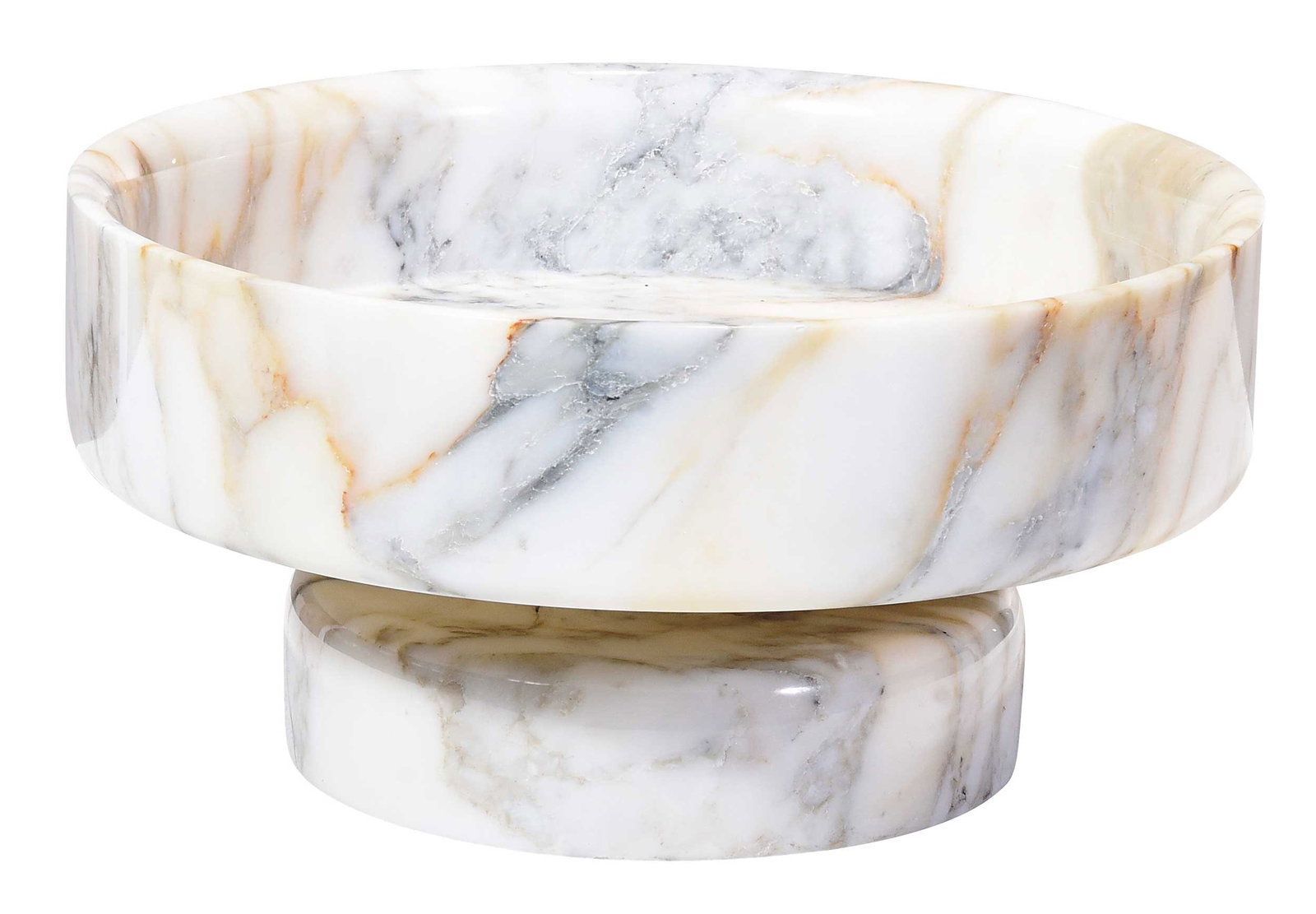 Italian Marble Platform Bowl, Angelo Mangiarotti for Knoll (1 of 5)