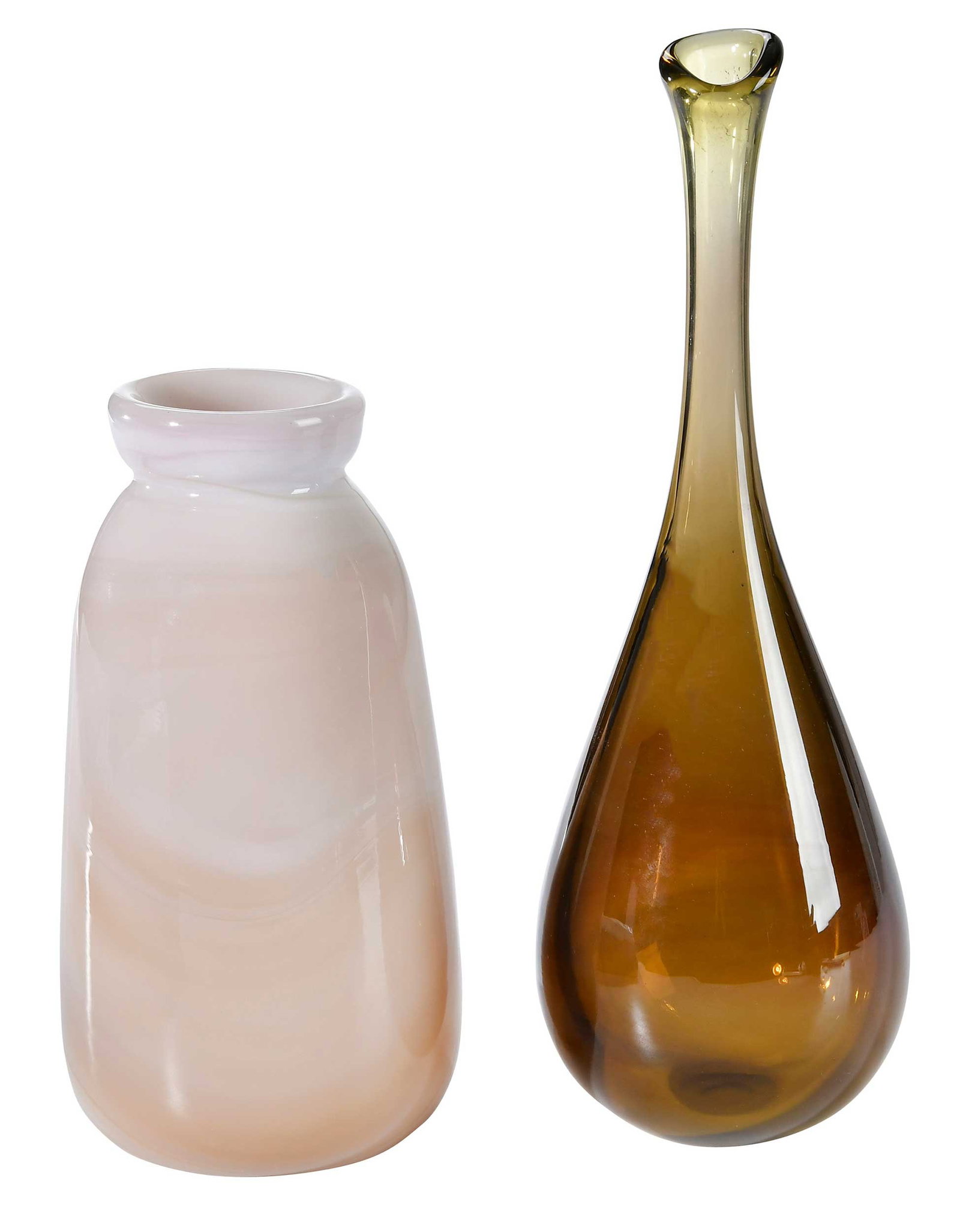 Two Early Dominick Labino Art Glass Vases (1 of 6)