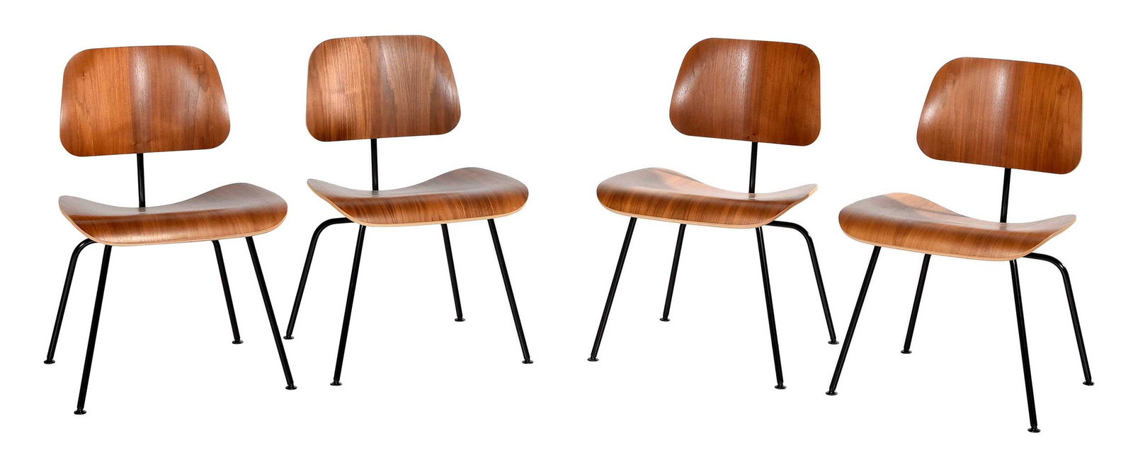 Four Eames for Herman Miller Molded Plywood DCM Side Chairs (1 of 6)