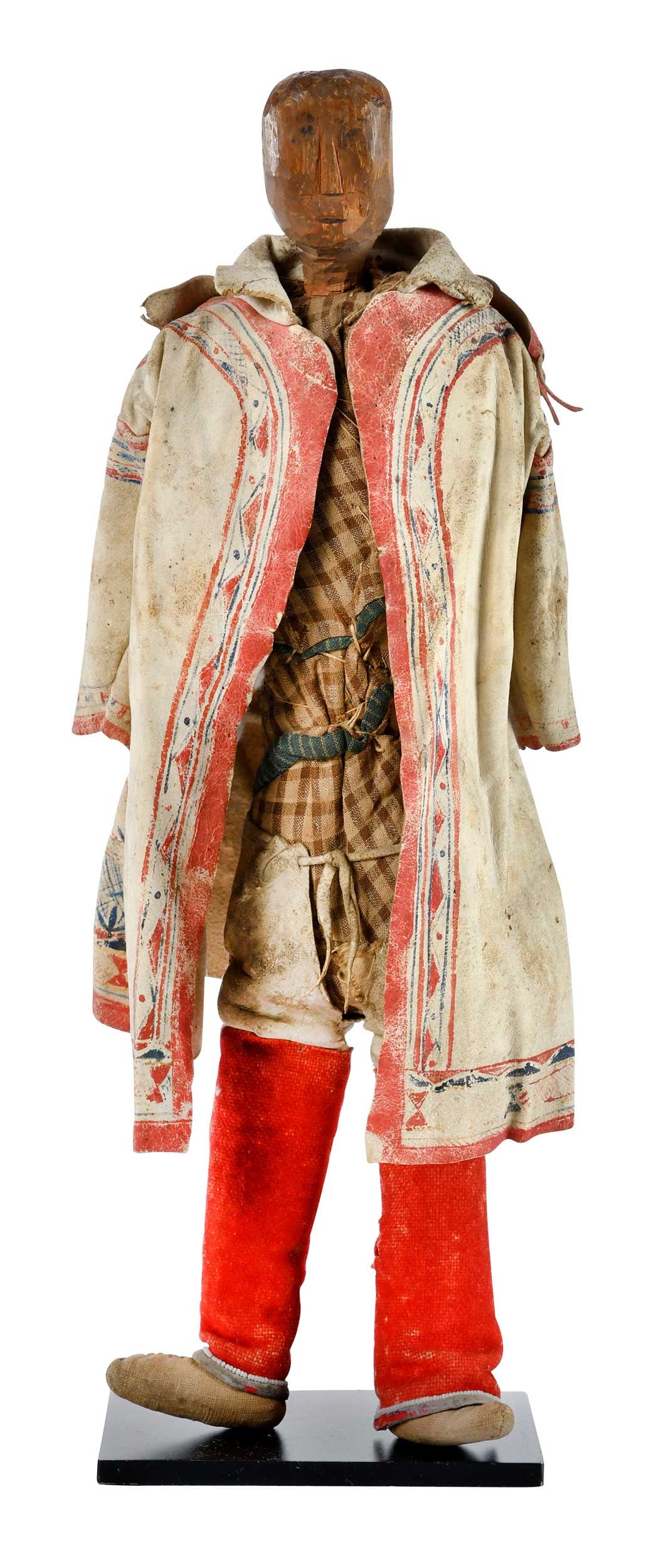 Rare Naskapi Doll with Painted Hunting Coat (1 of 12)