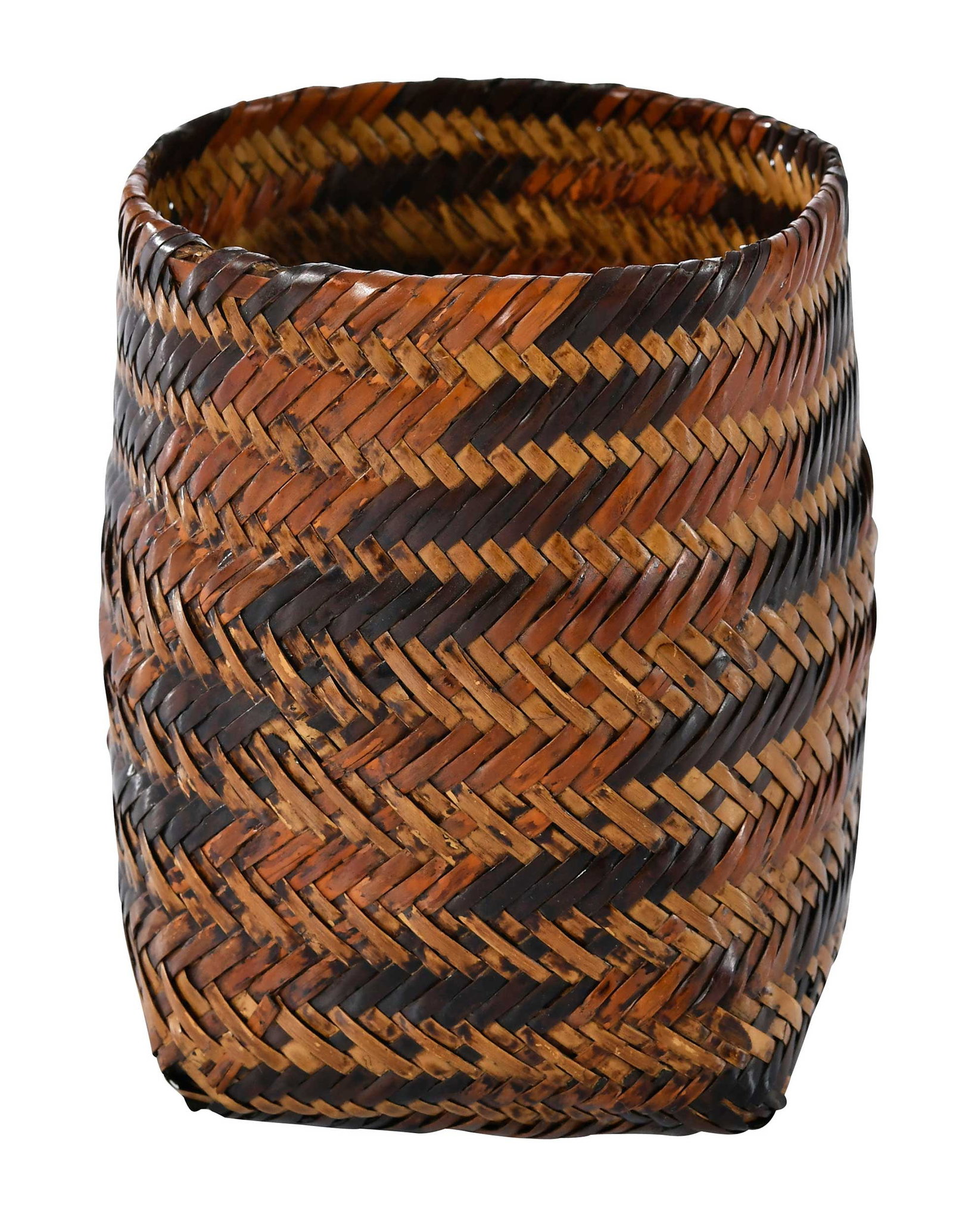 Small Chitamacha Double Weave Basket (1 of 6)