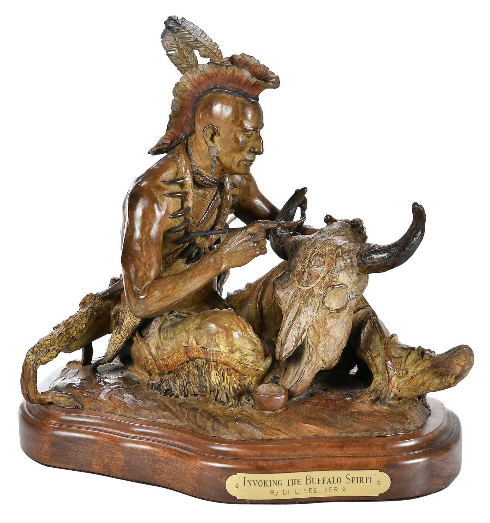 Bill Nebeker Native American Bronze (1 of 11)