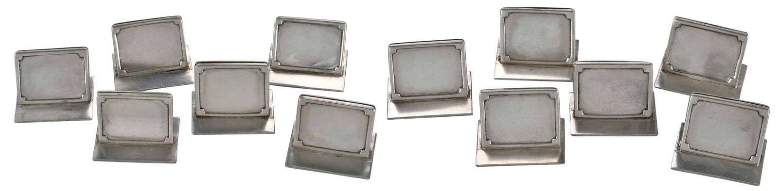 Set of Twelve Sterling Place Card Holders (1 of 3)