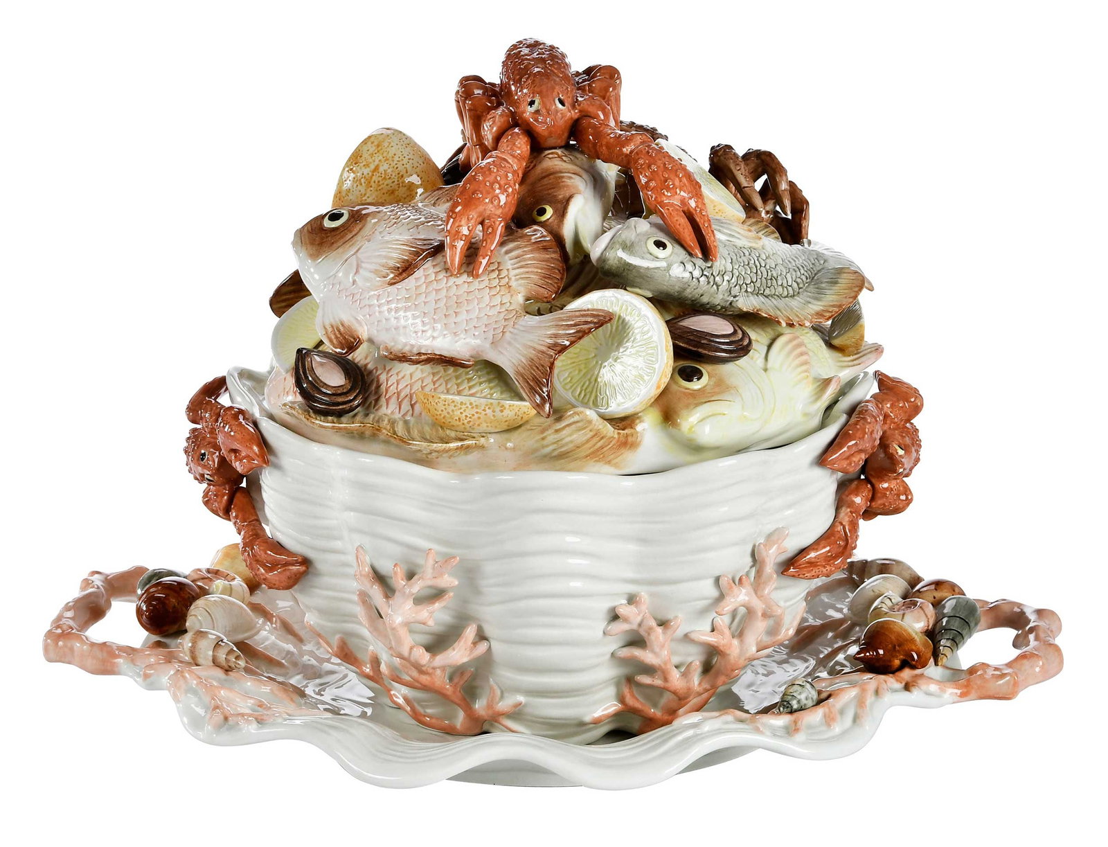 Fitz & Floyd Signature Collection Catch of the Day Tureen and Underplate (1 of 12)