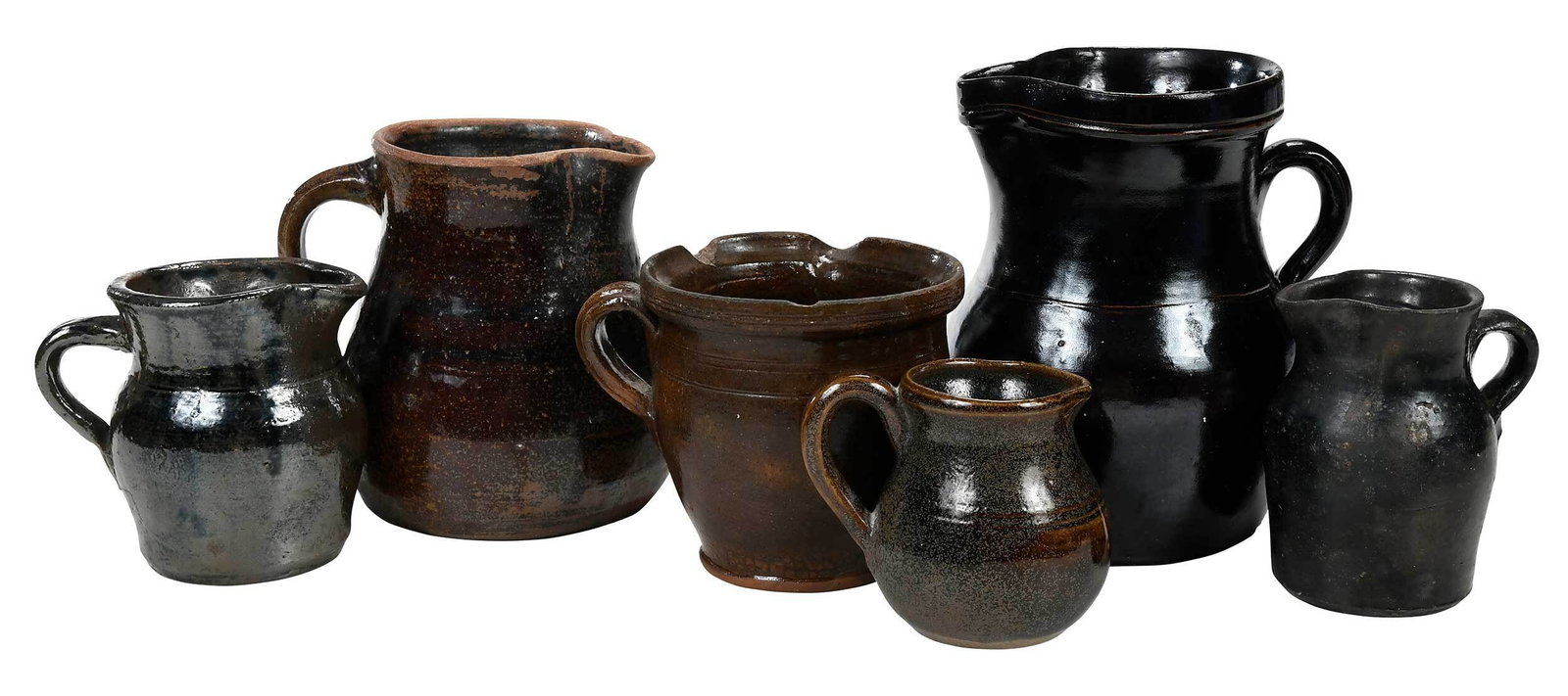 Six Stoneware Pitchers (1 of 7)